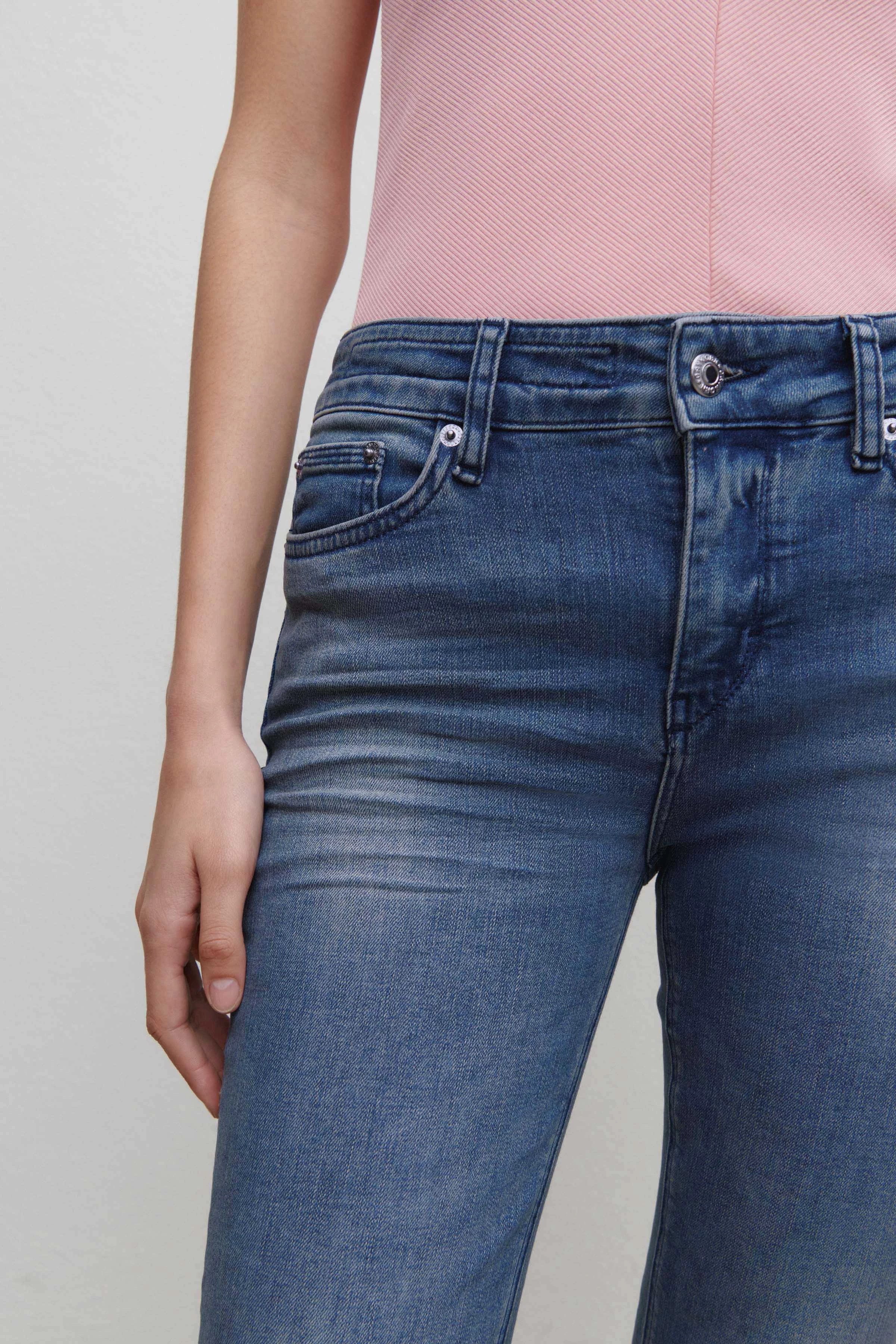 NEED - super-stretch skinny fit jeans - women - blue - Seitenansicht