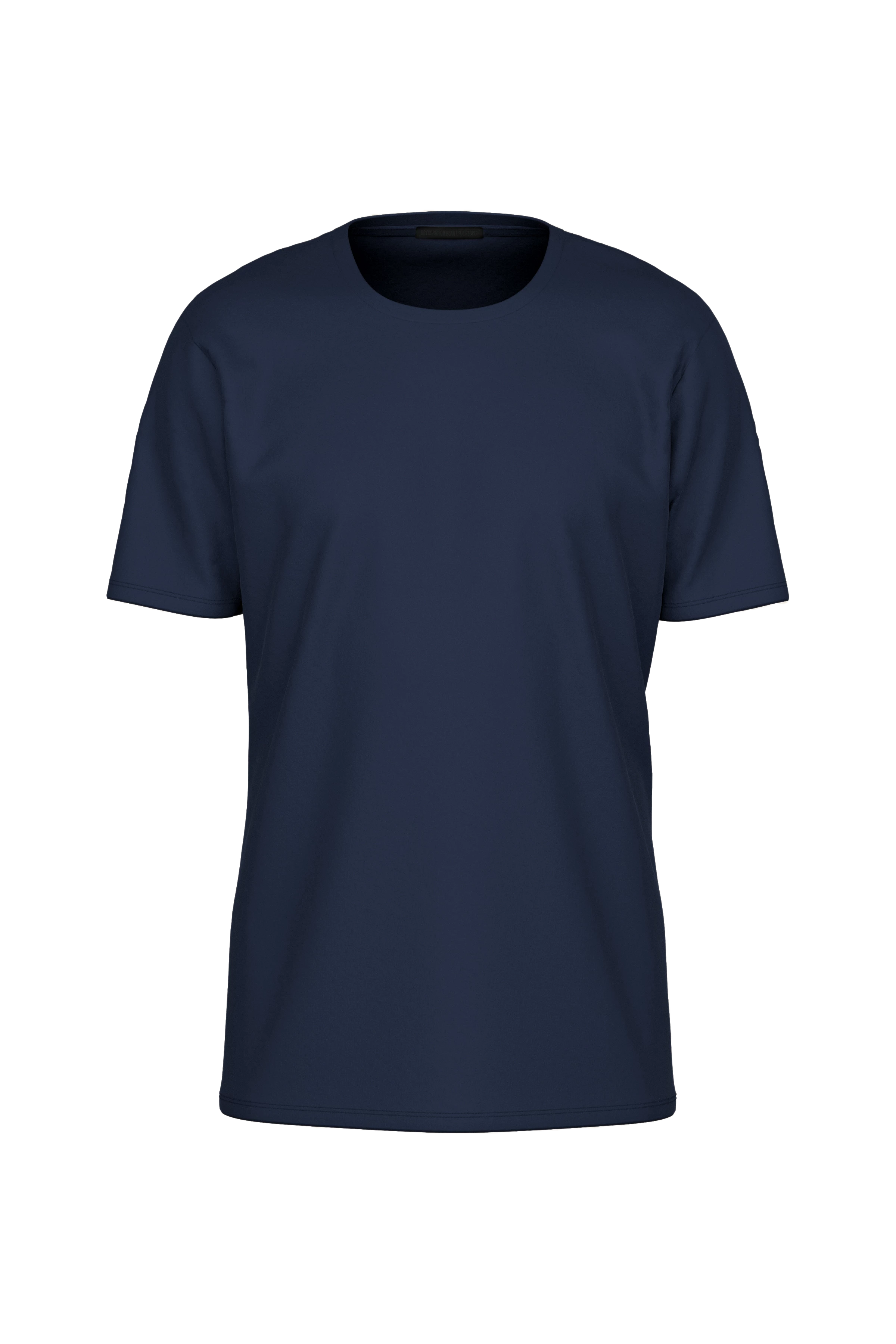 CARLO - regular fit t-shirt van katoen - heren - blauw - Freisteller Frontansicht