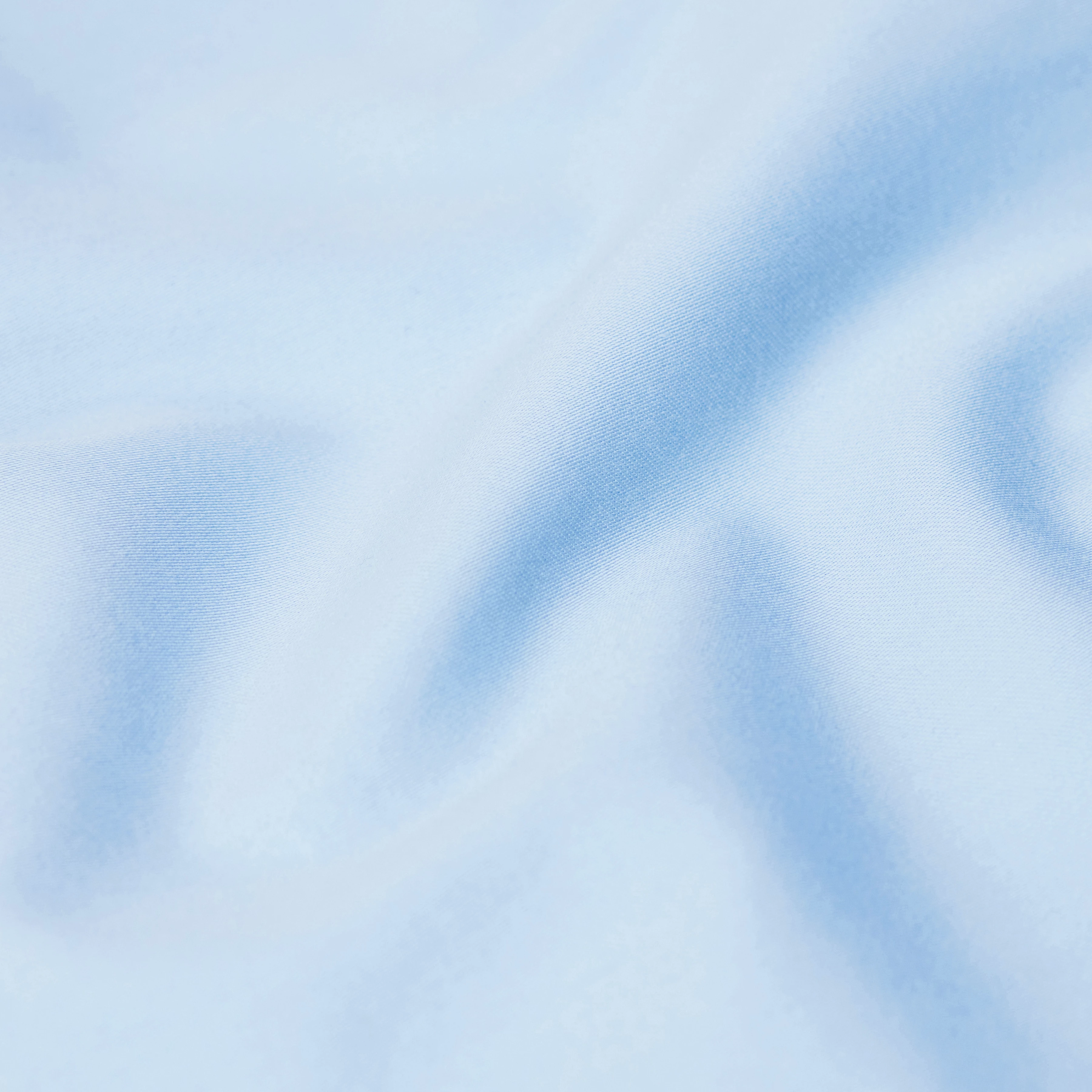 DANEEL - Classic fit shirt in cotton satin - men - blue - Materialbild (B2C)