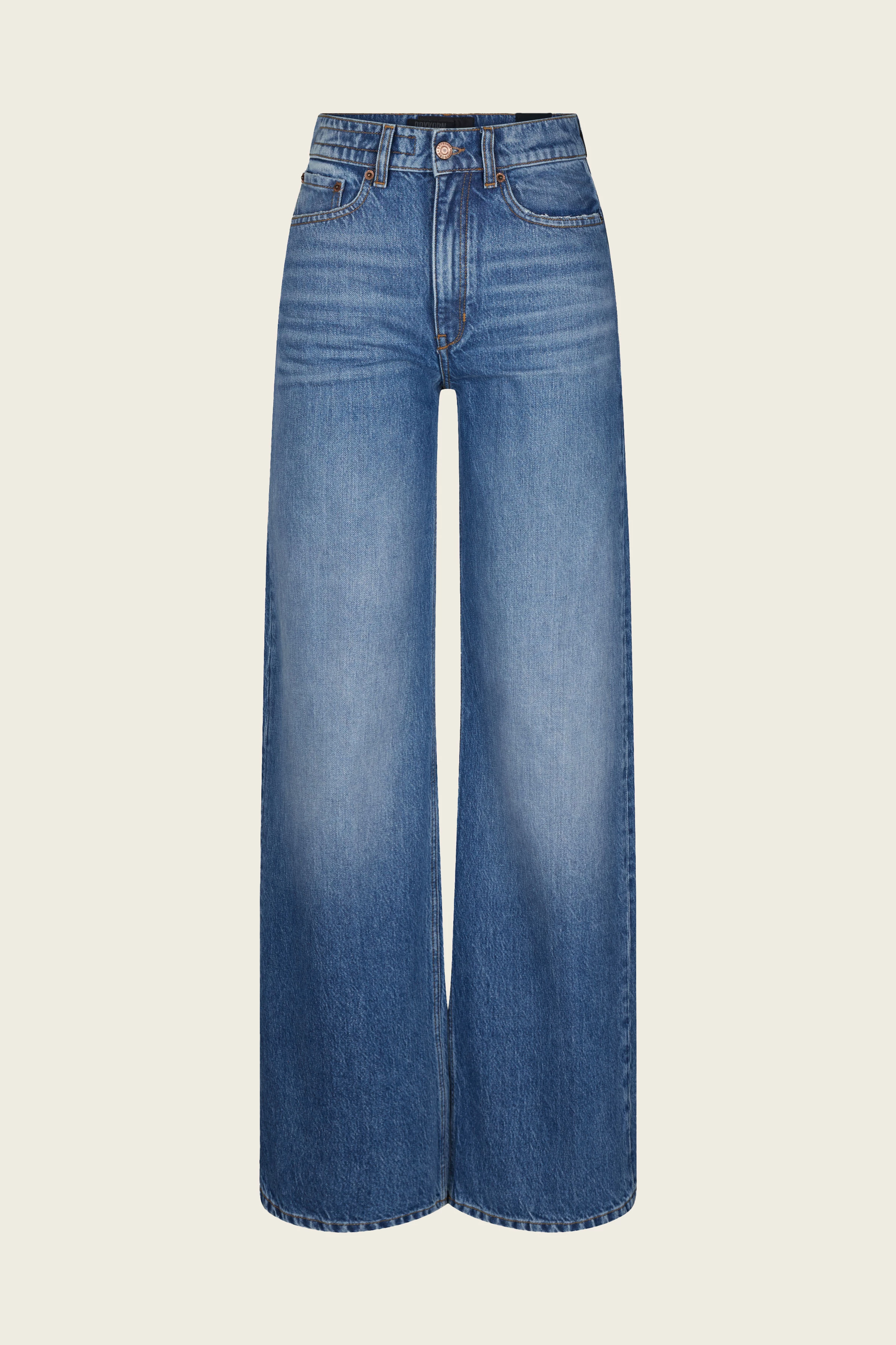 CAUSE - Jeans mit weitem Bein - Damen - blau - Freisteller Frontansicht