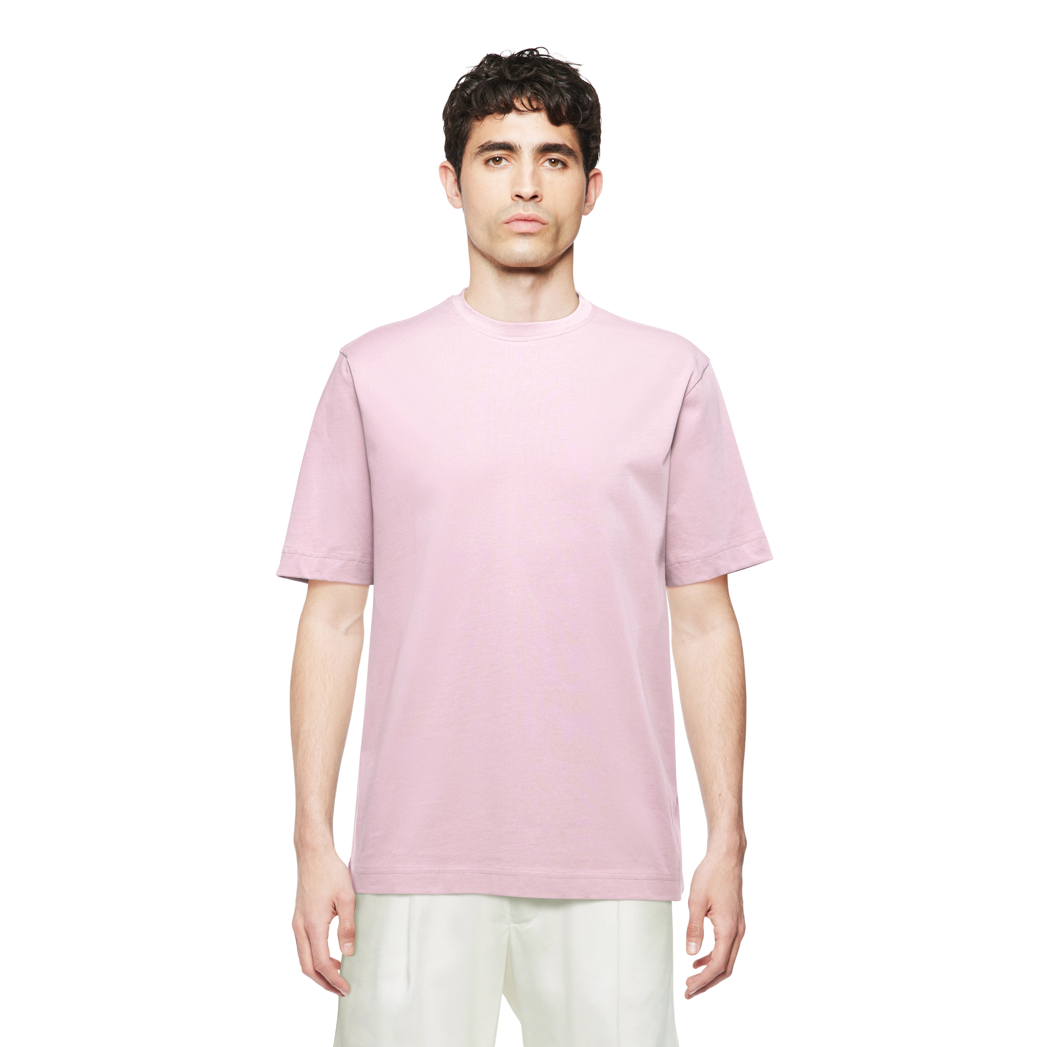 RAPHAEL - T-shirt in pure cotton - men - purple - Frontansicht