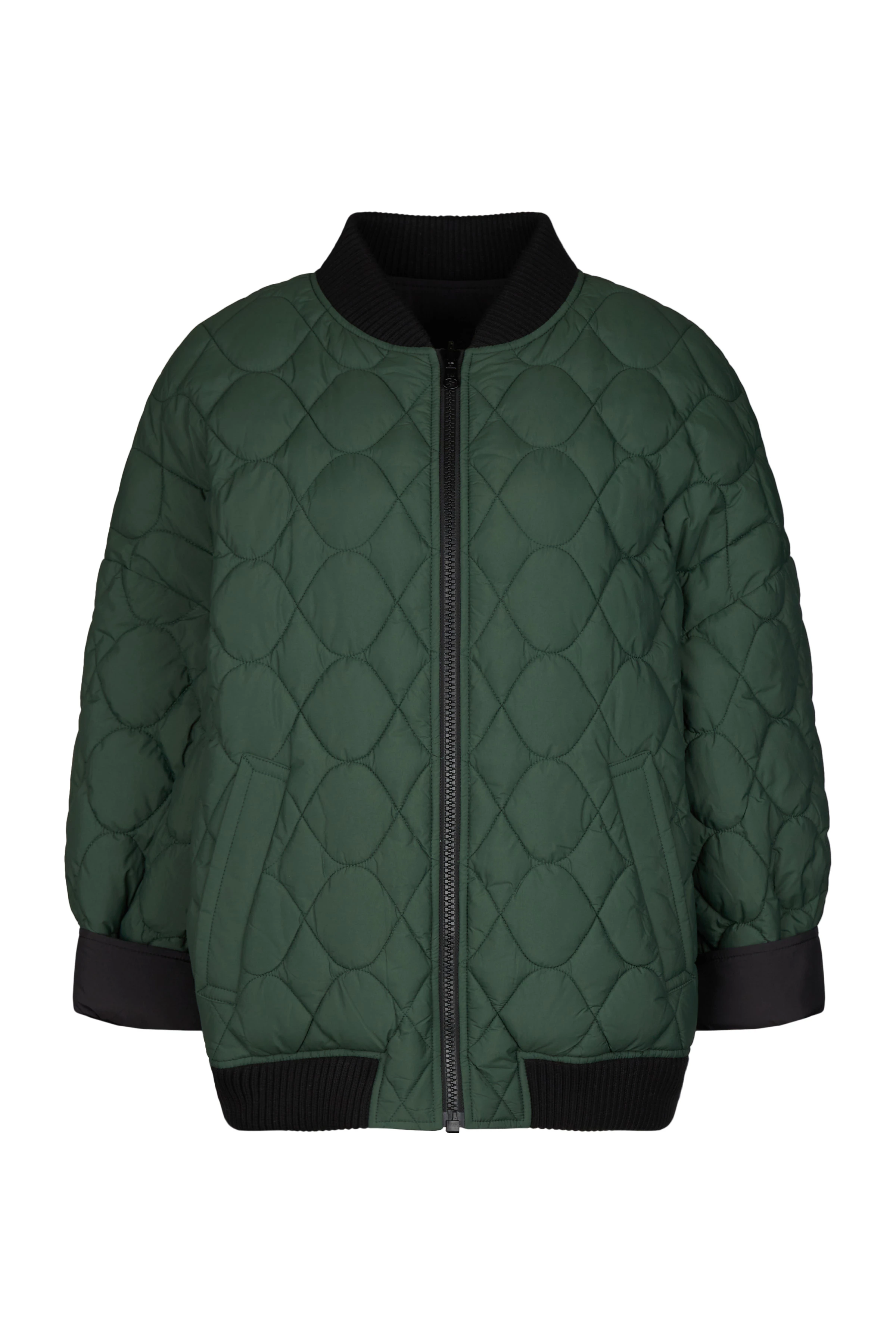 SHAND - Vatteret vendbar nylonjakke - women - grøn - Freisteller Frontansicht