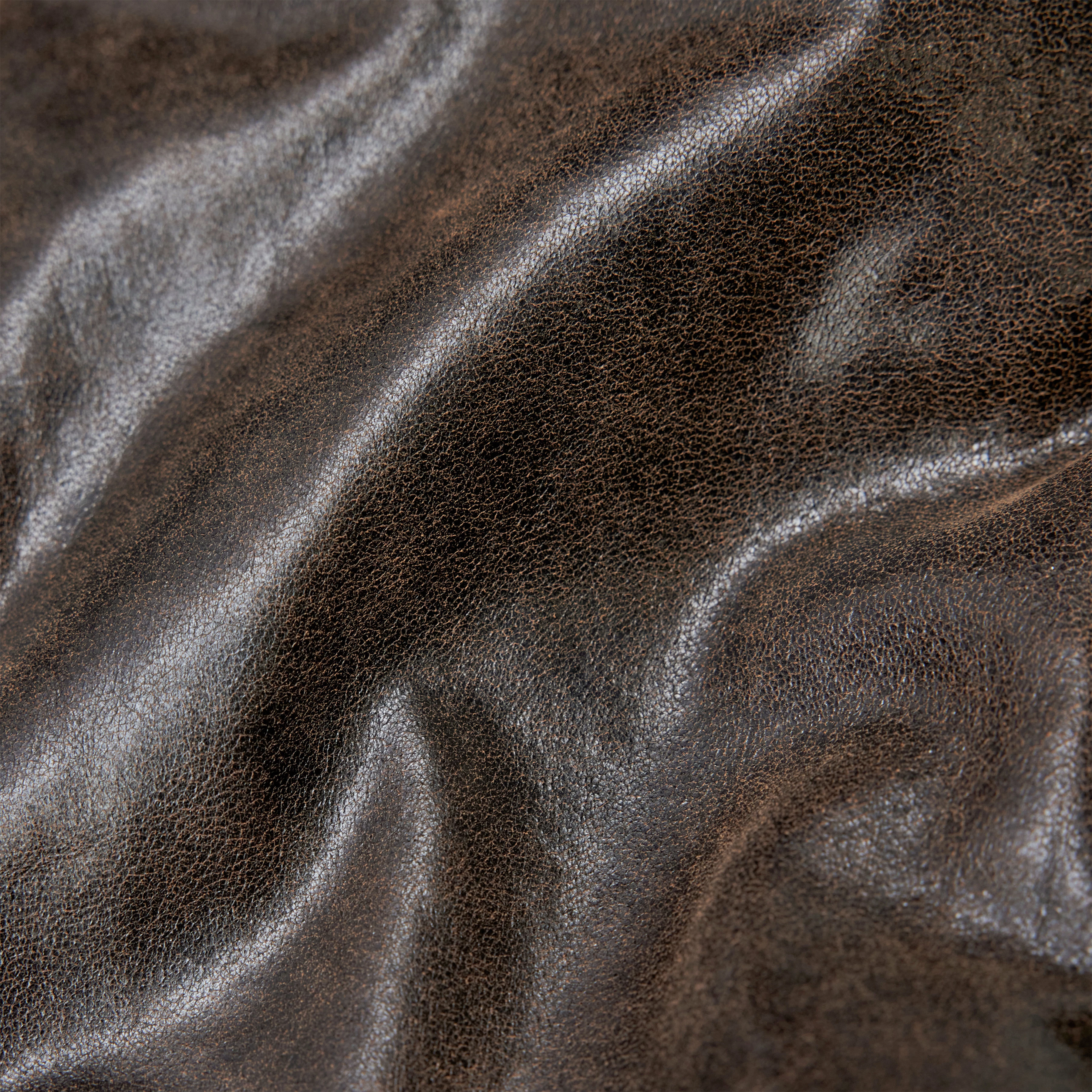 FLYGHT - Fliegerjacke in Leder - Herren - braun - Materialbild (B2C)