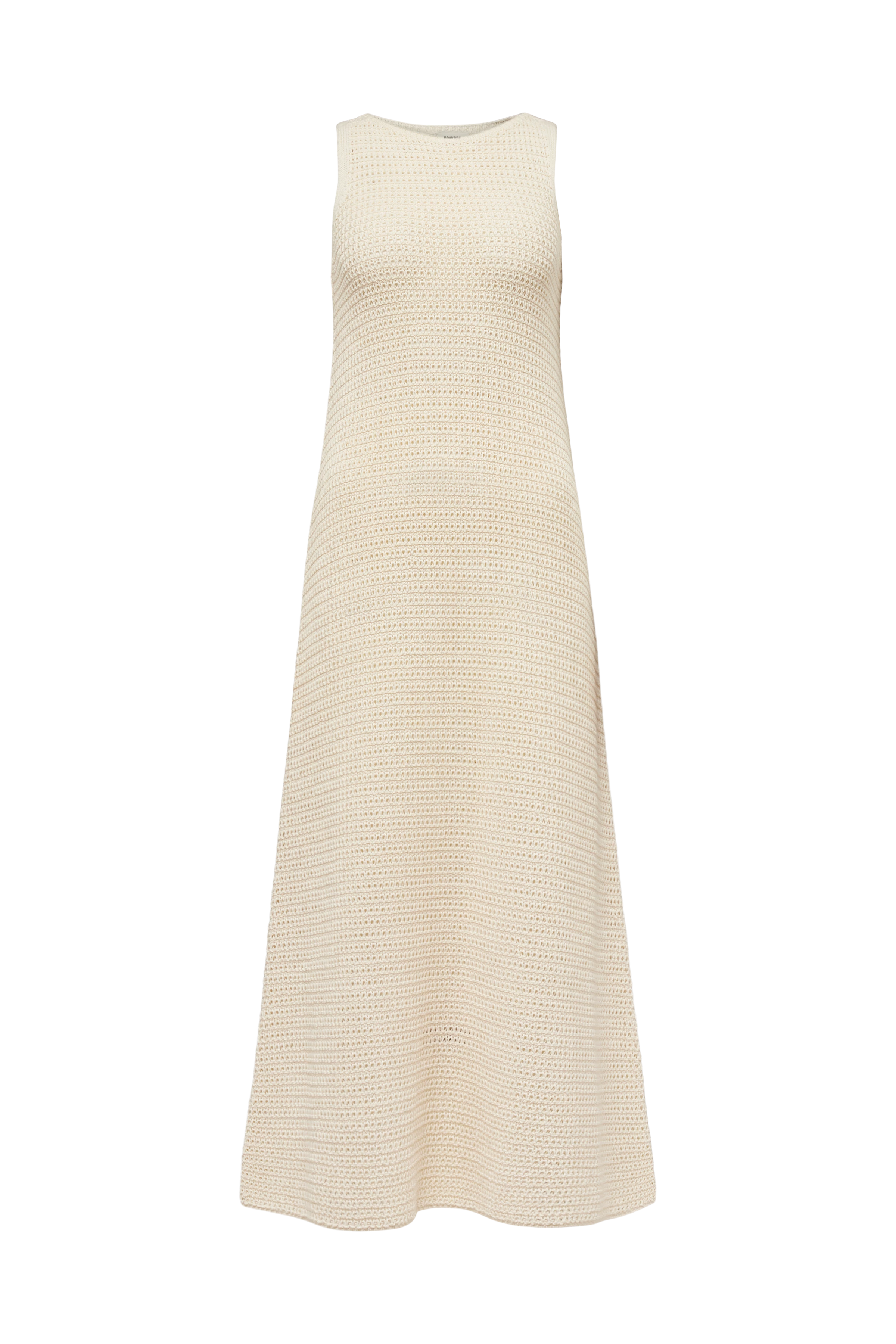 IKIS - Sleeveless maxi dress, chunky knit, dry touch - women - off white - Freisteller Frontansicht