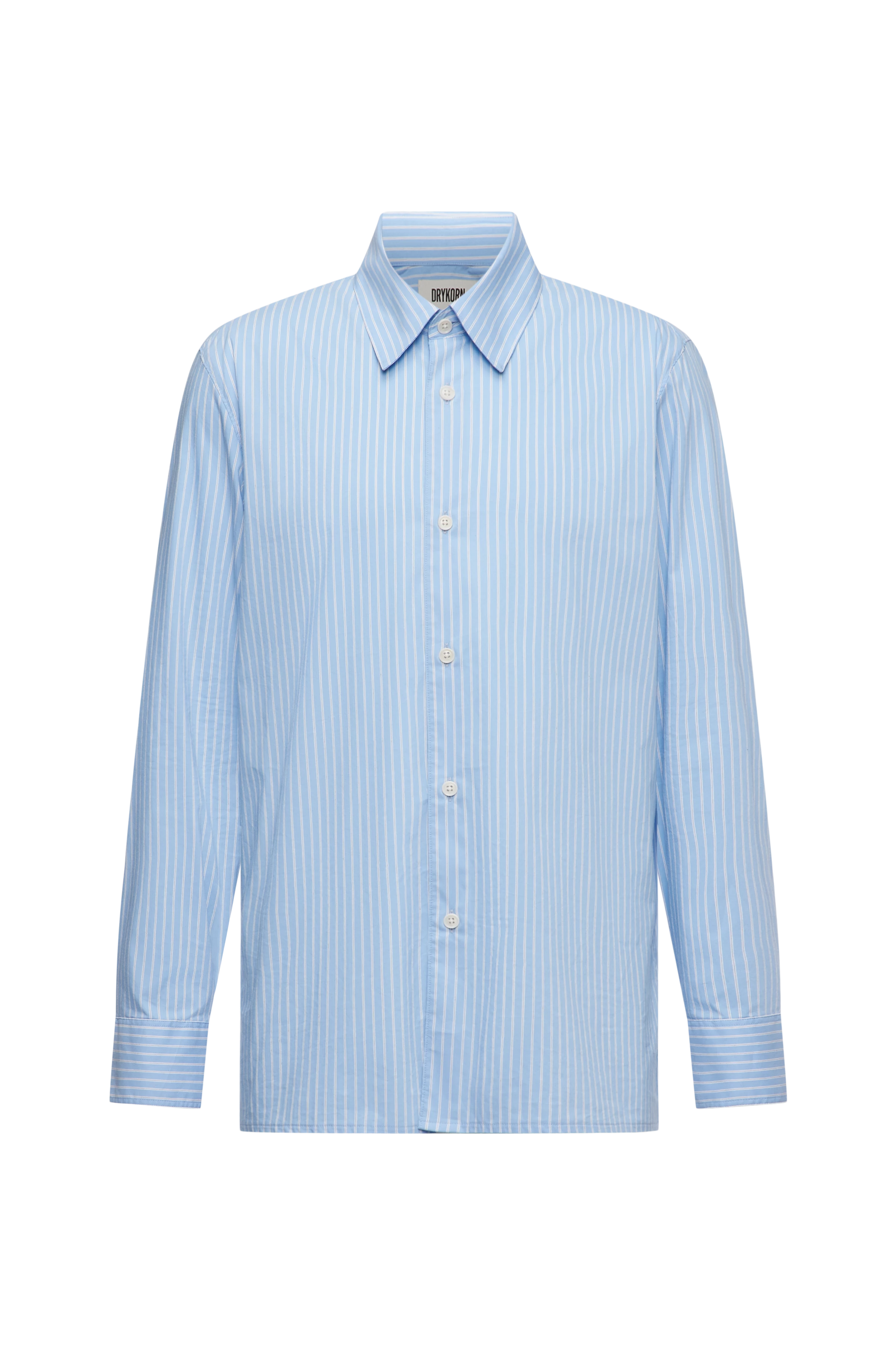 GAUNT - Klassisches Langarmhemd in Baumwoll-Mix - Herren - blau - Freisteller Frontansicht