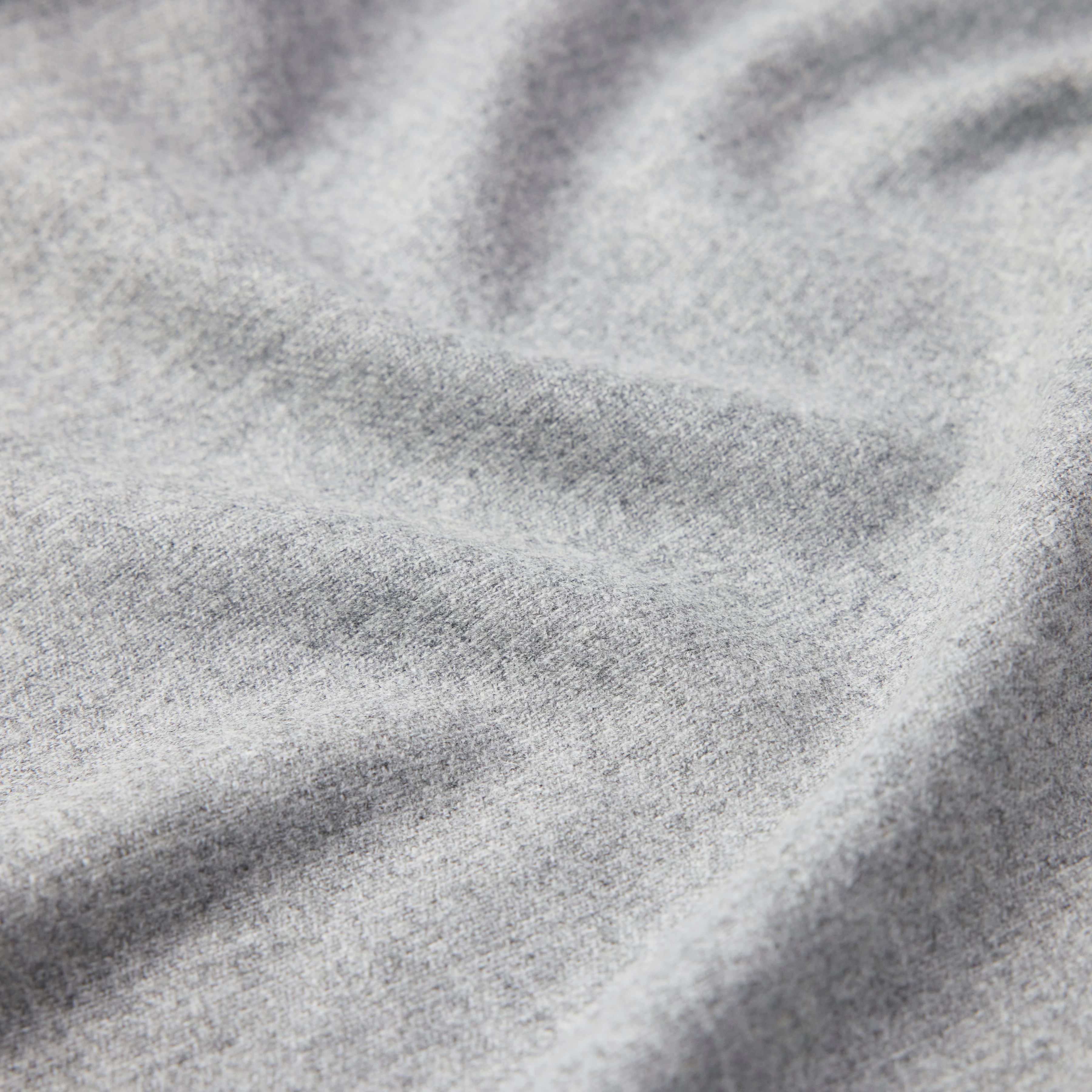 OSHIA - Oversized Hemdbluse in Flanell - Damen - grau - Materialbild (B2C)