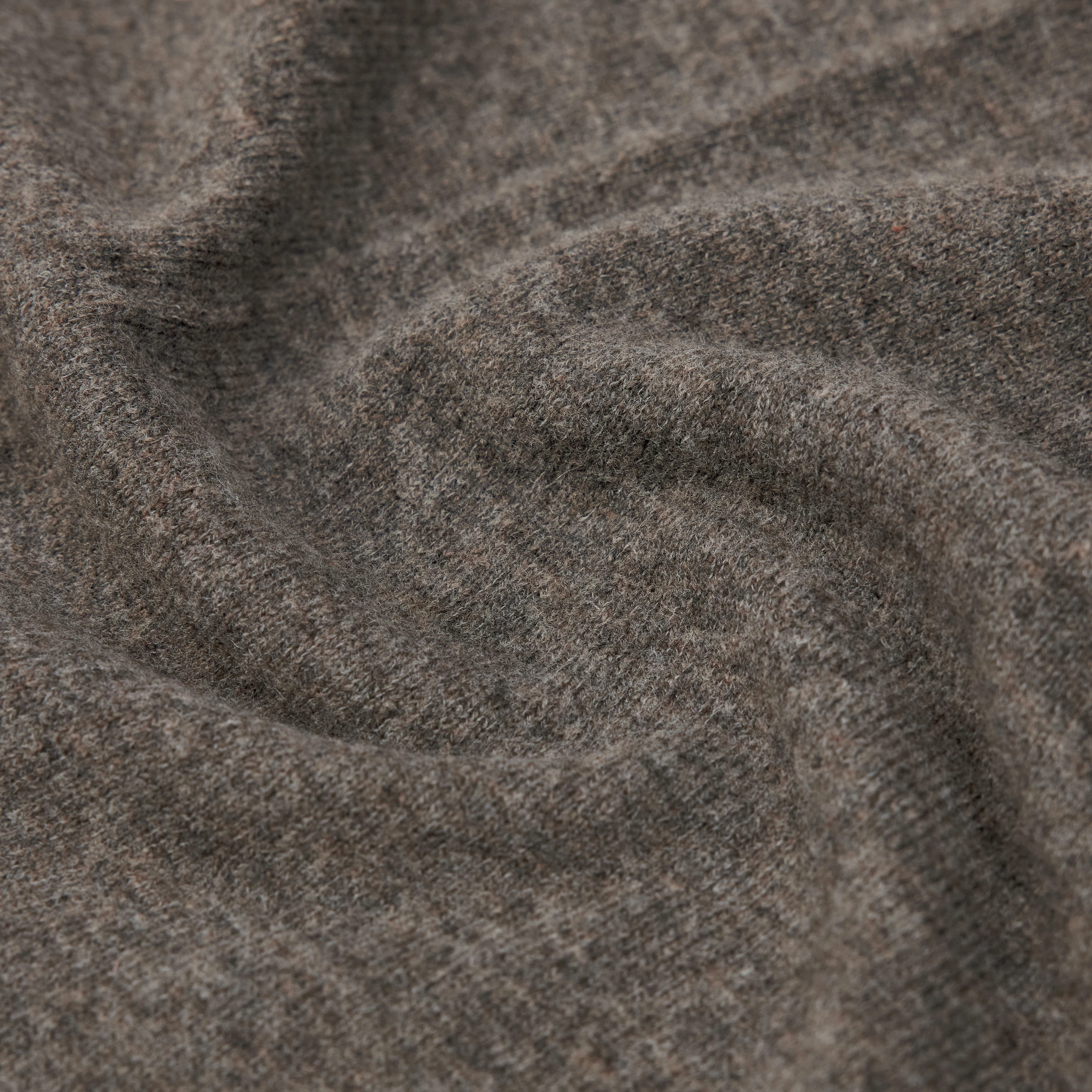 VERESE - Strick-Godetrock in feiner Schurwolle - Damen - grau - Materialbild (B2C)