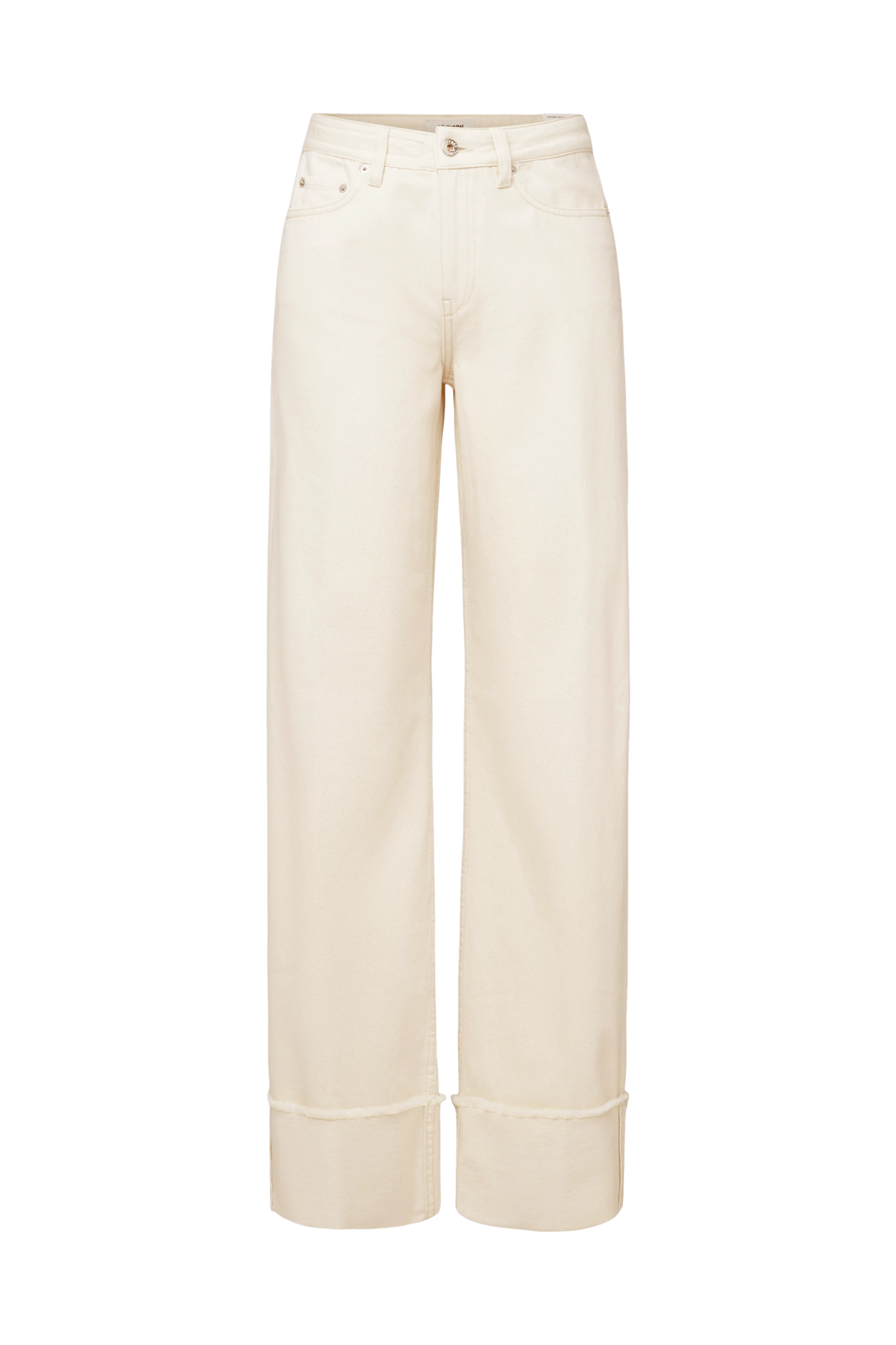 MEDLEY_2 - Mid-waist jeans in pure cotton - women - metal - Freisteller Frontansicht