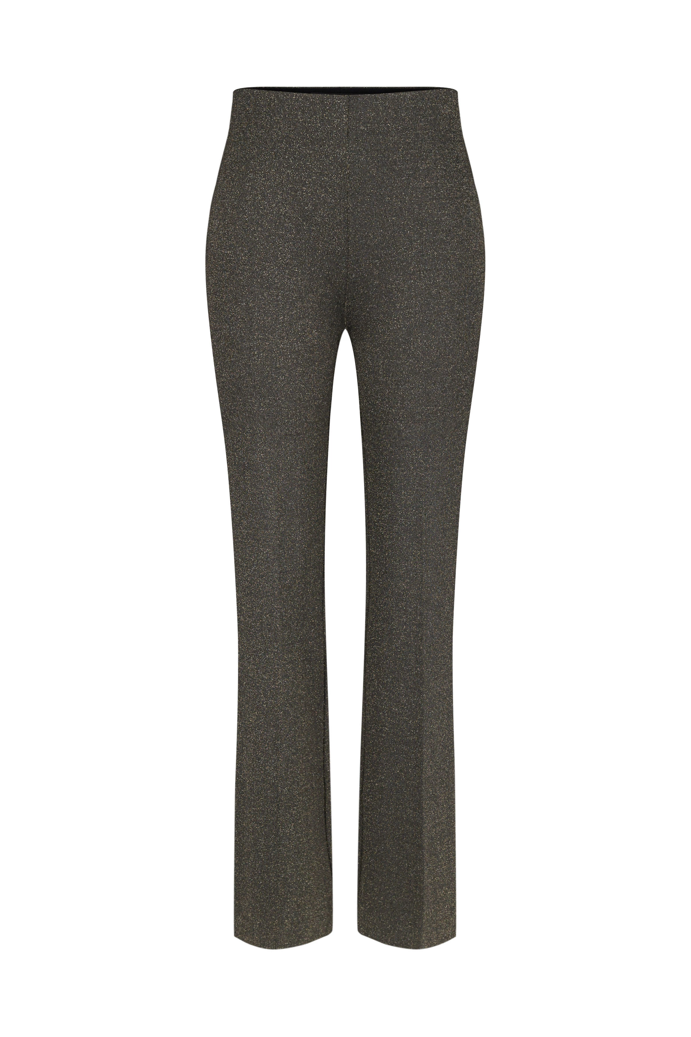 ALIVE - Schlupfhose in Glitzer Jersey - Damen - schwarz - Freisteller Frontansicht