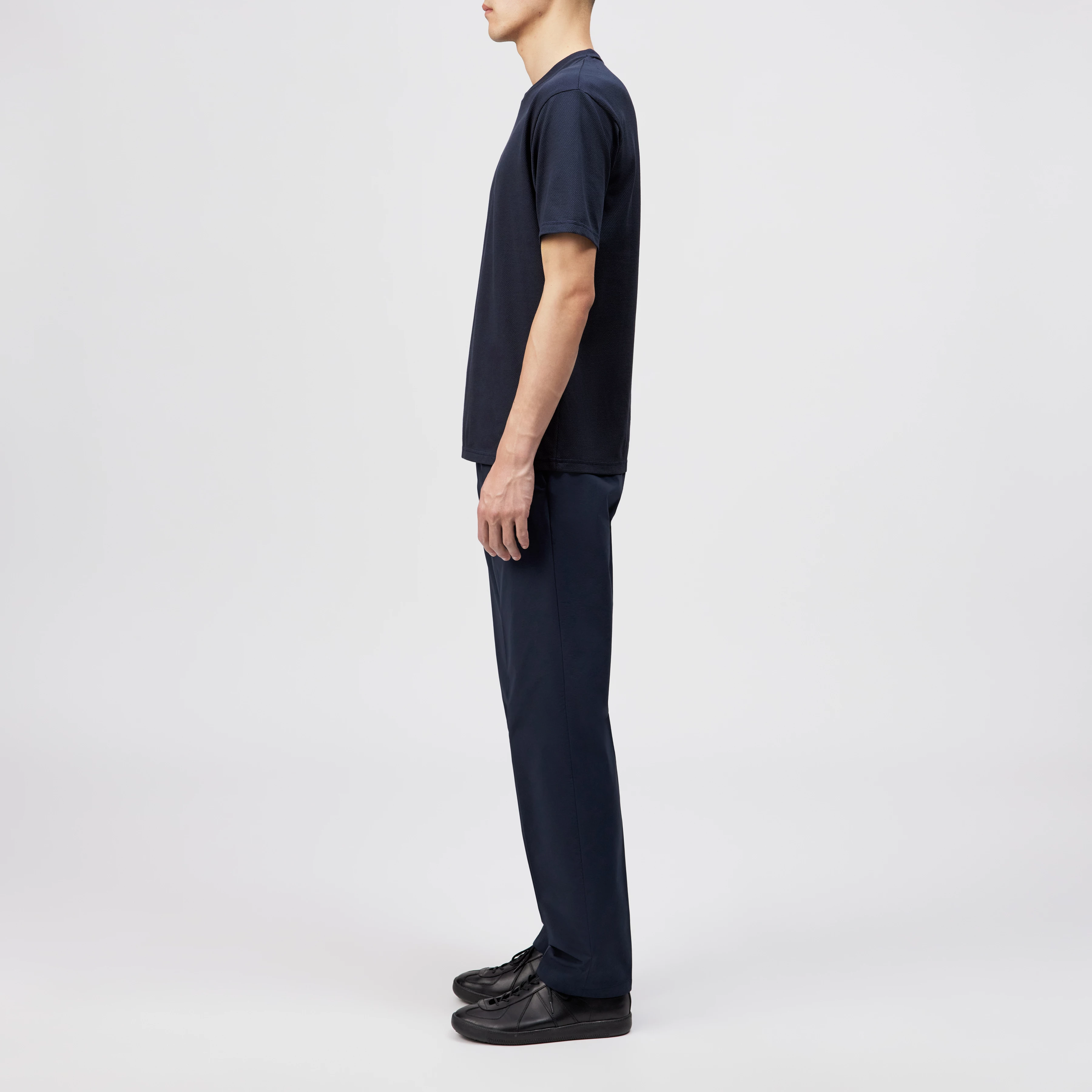 ERICKO - Regular Fit Cotton Blend T-Shirt - men - blue - Seitenansicht