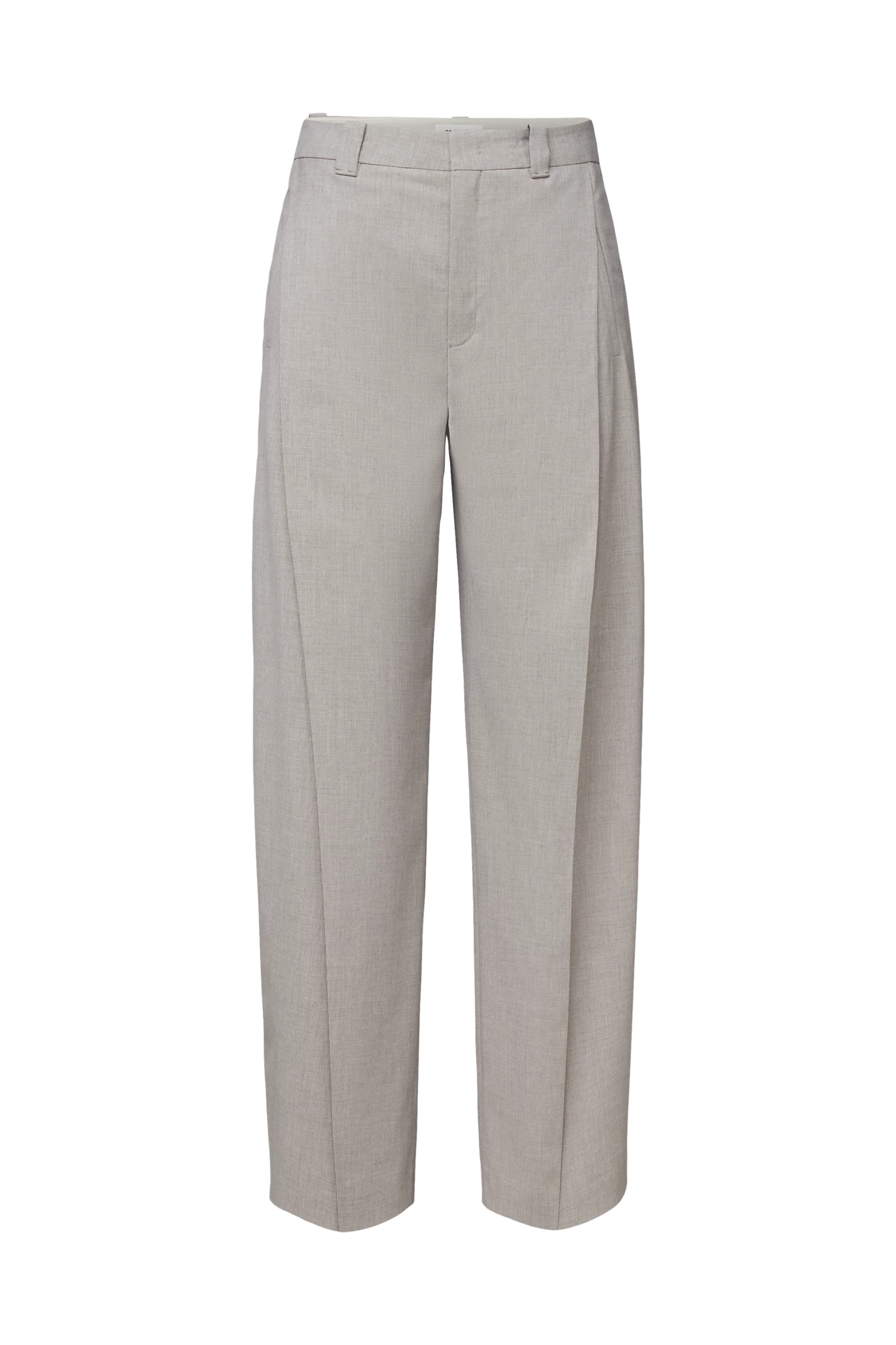 UNPACK - Regular fit trousers in woven fabric - women - beige - Freisteller Frontansicht