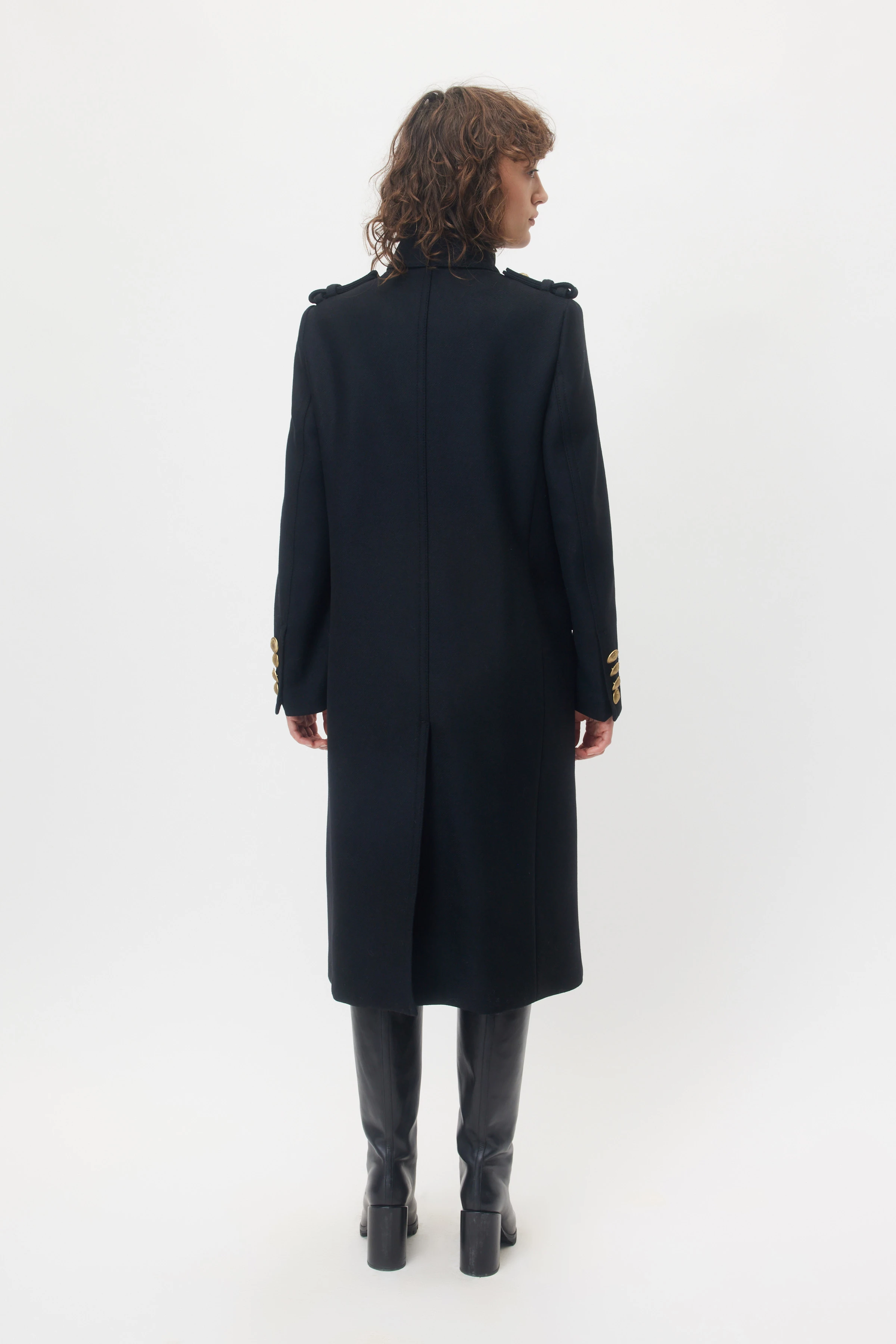 HAWDON_2 - manteau militaire en mélange de laine - women - noir - Rückansicht