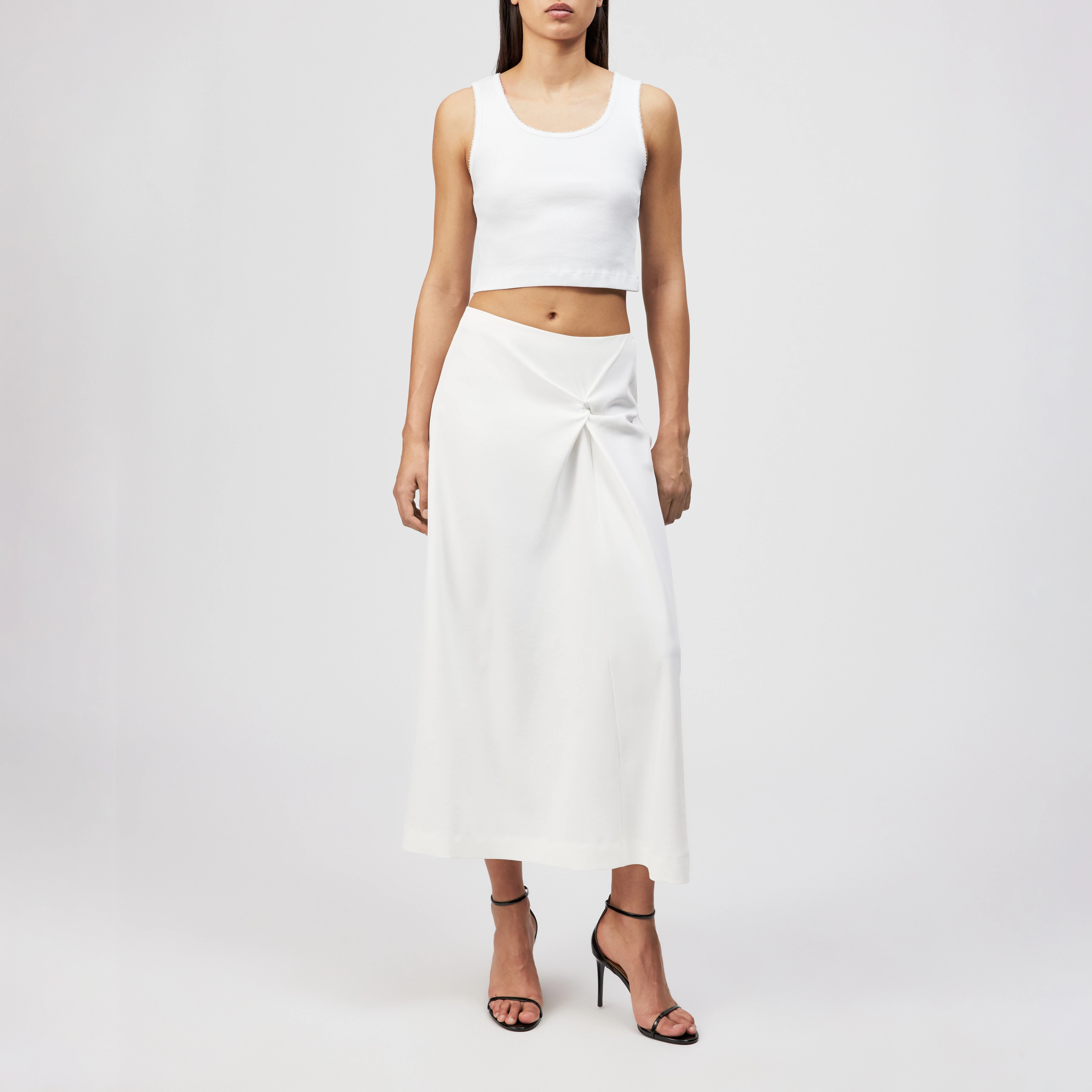 Women tailored skirt KAVERI in off white from DRYKORN