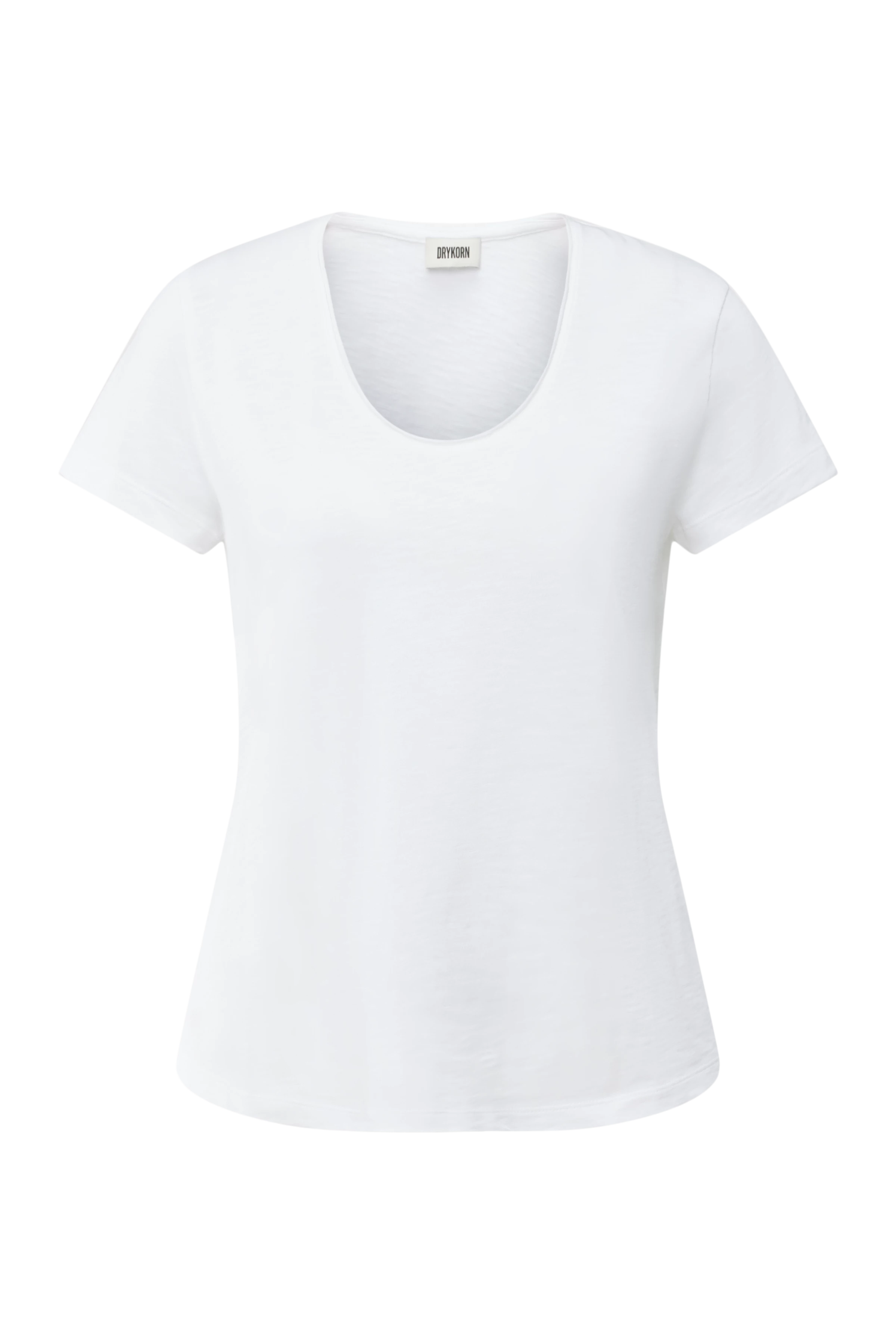 NAVIVI - Pure cotton T-shirt - women - white - Freisteller Frontansicht