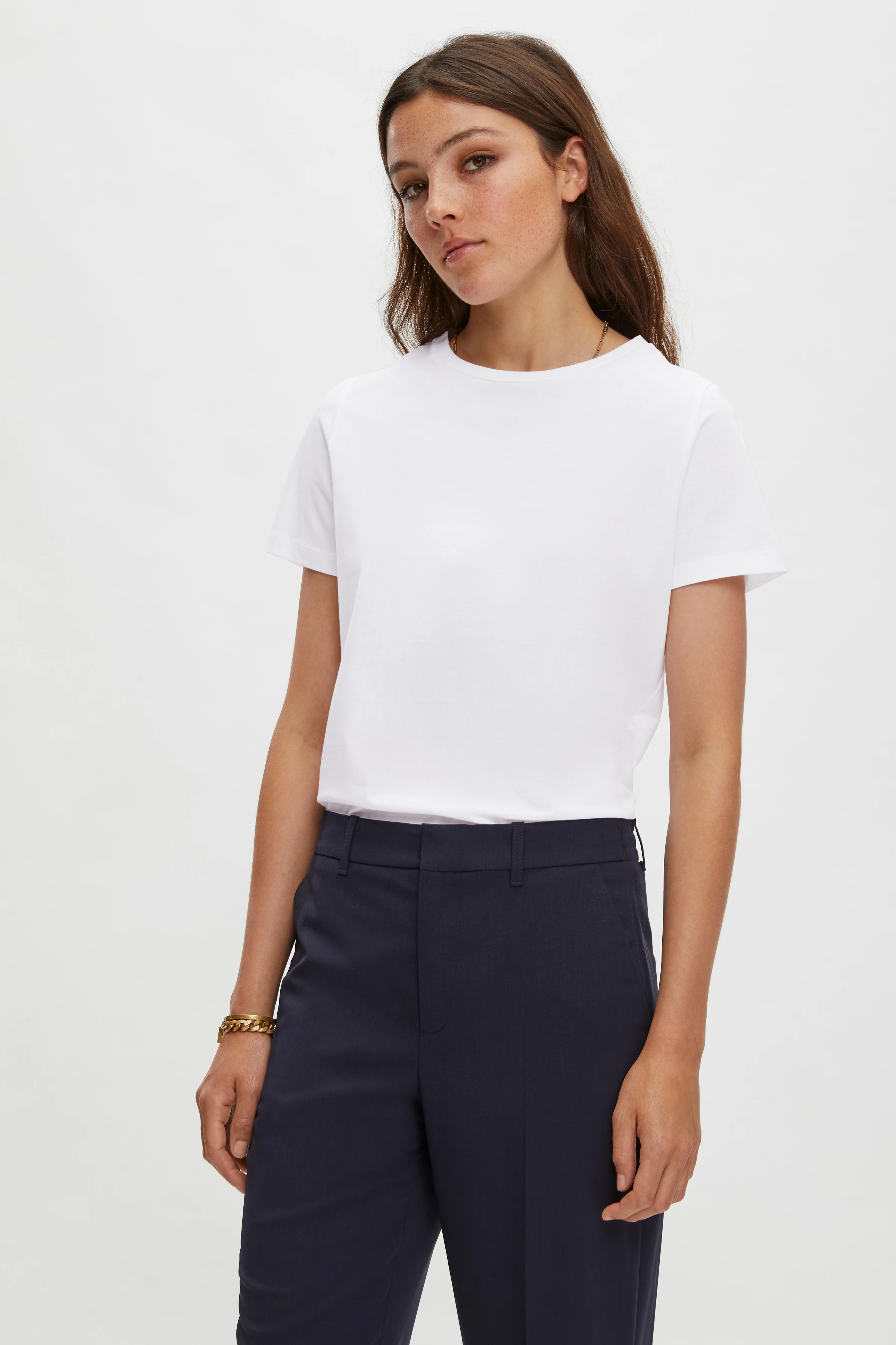 ANISIA - lockeres T-Shirt - Damen - weiß - Frontansicht