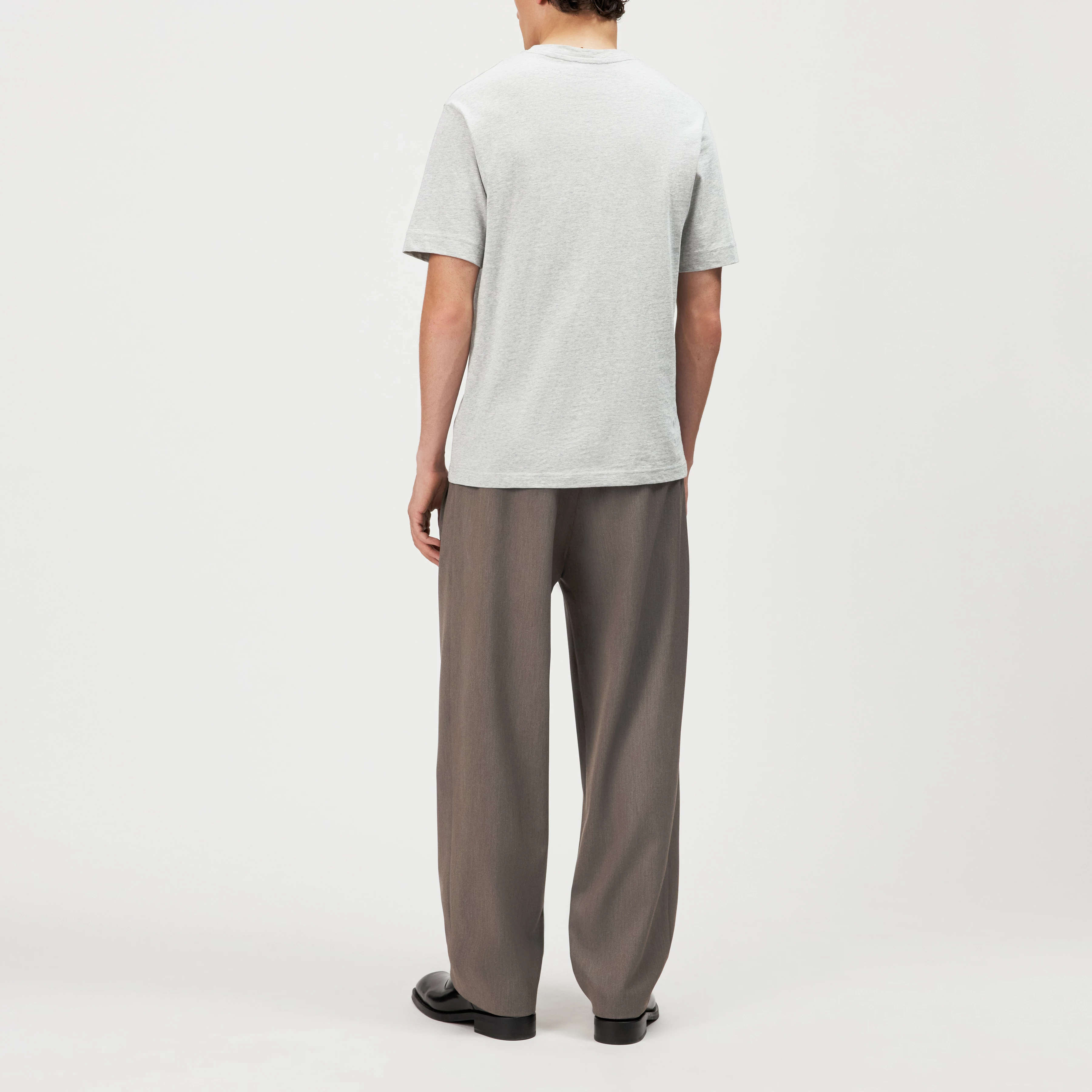 RAPHAEL - T-shirt in pure cotton - men - grey - Rückansicht