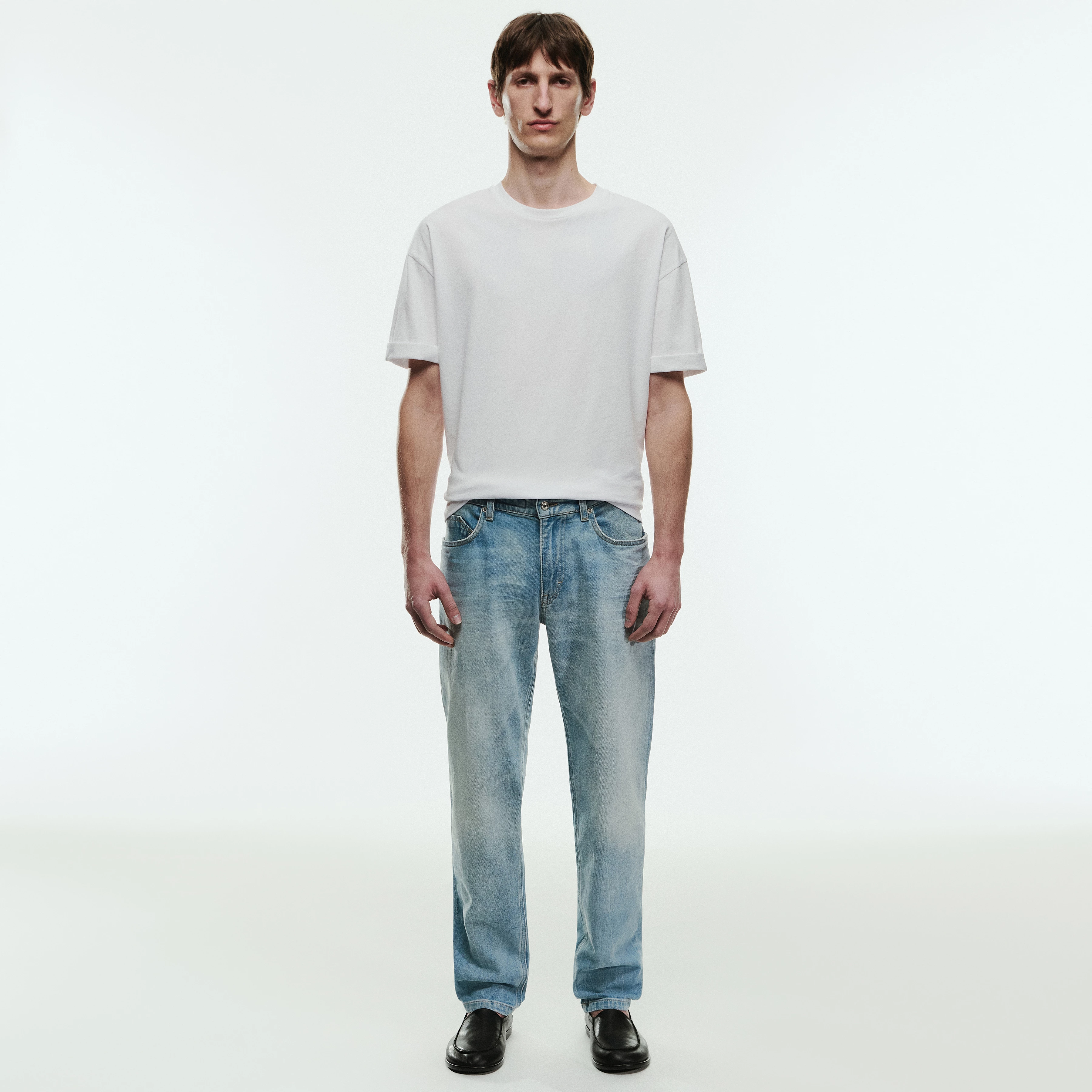 THILO - Relaxed fit T-shirt in pure cotton - men - white