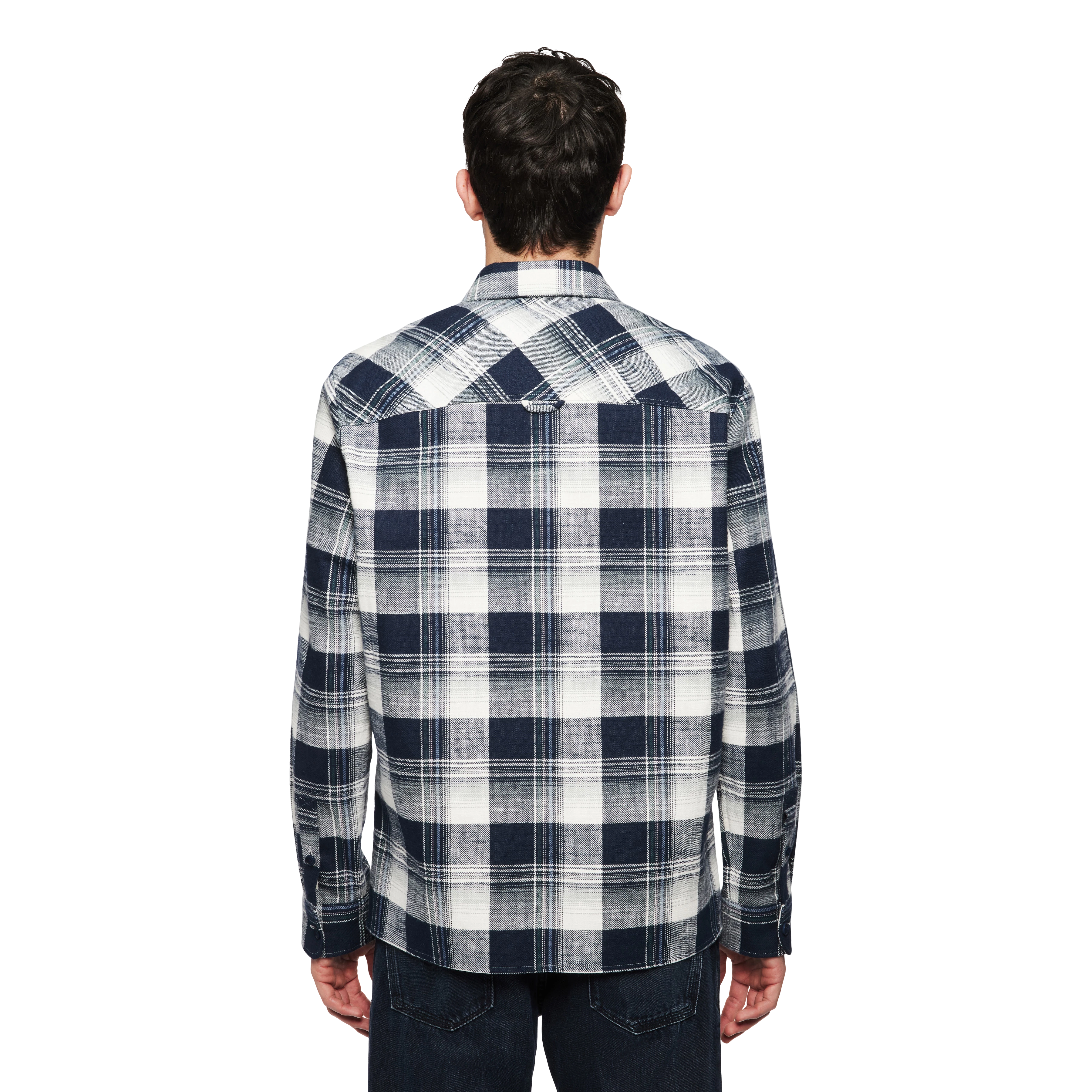 GUNRAY - Relaxed Fit Overshirt - Herren - blau - Rückansicht
