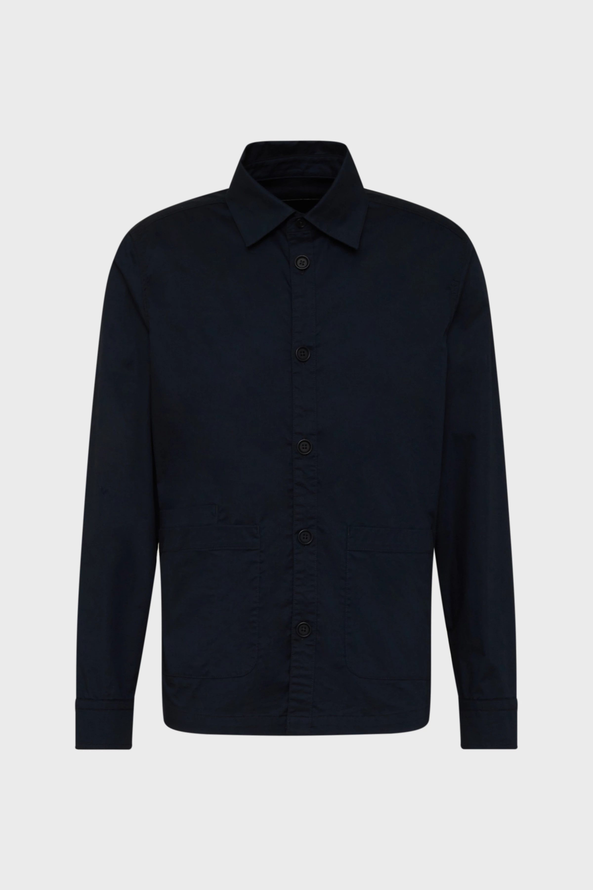 STOGE - casual shirt with patch pockets - men - blue - Freisteller Frontansicht