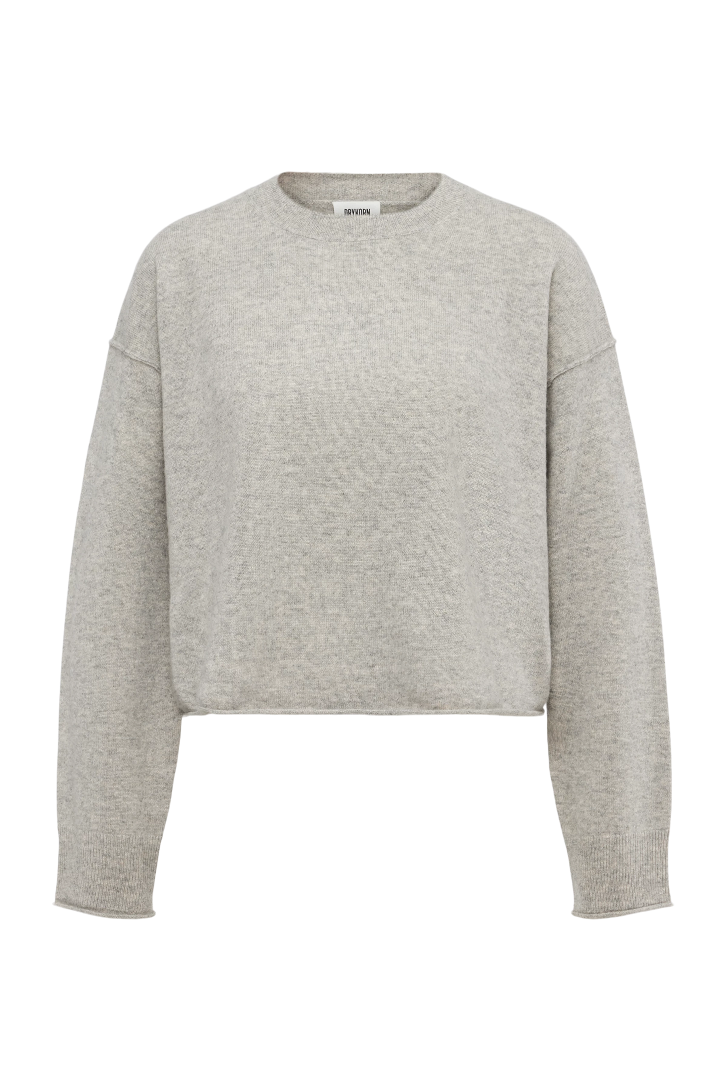 MALESE - Verkürzter Pullover in 100% Kaschmir - Damen - beige - Freisteller Frontansicht