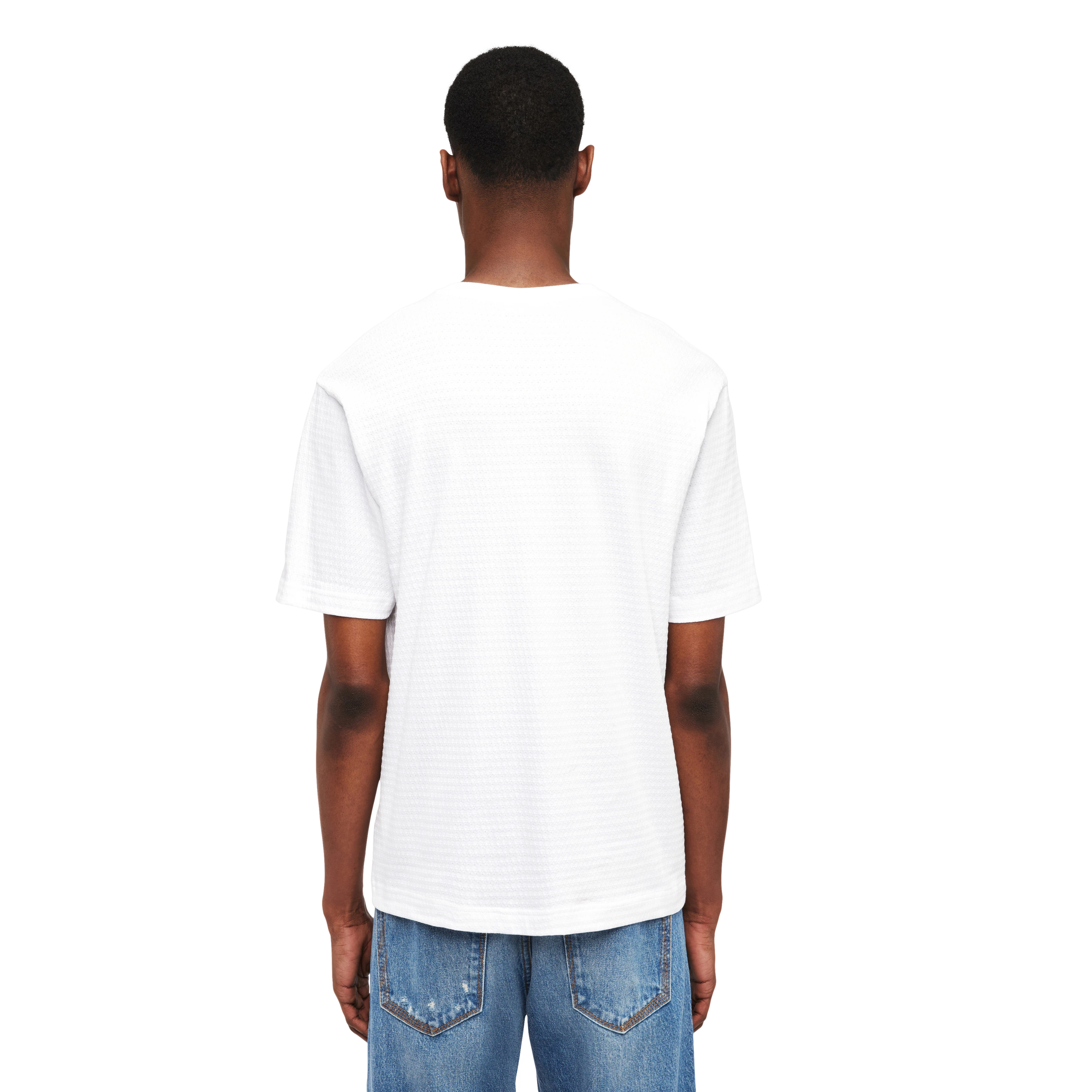 GILBERD - T-shirt in pure cotton - men - white - Rückansicht