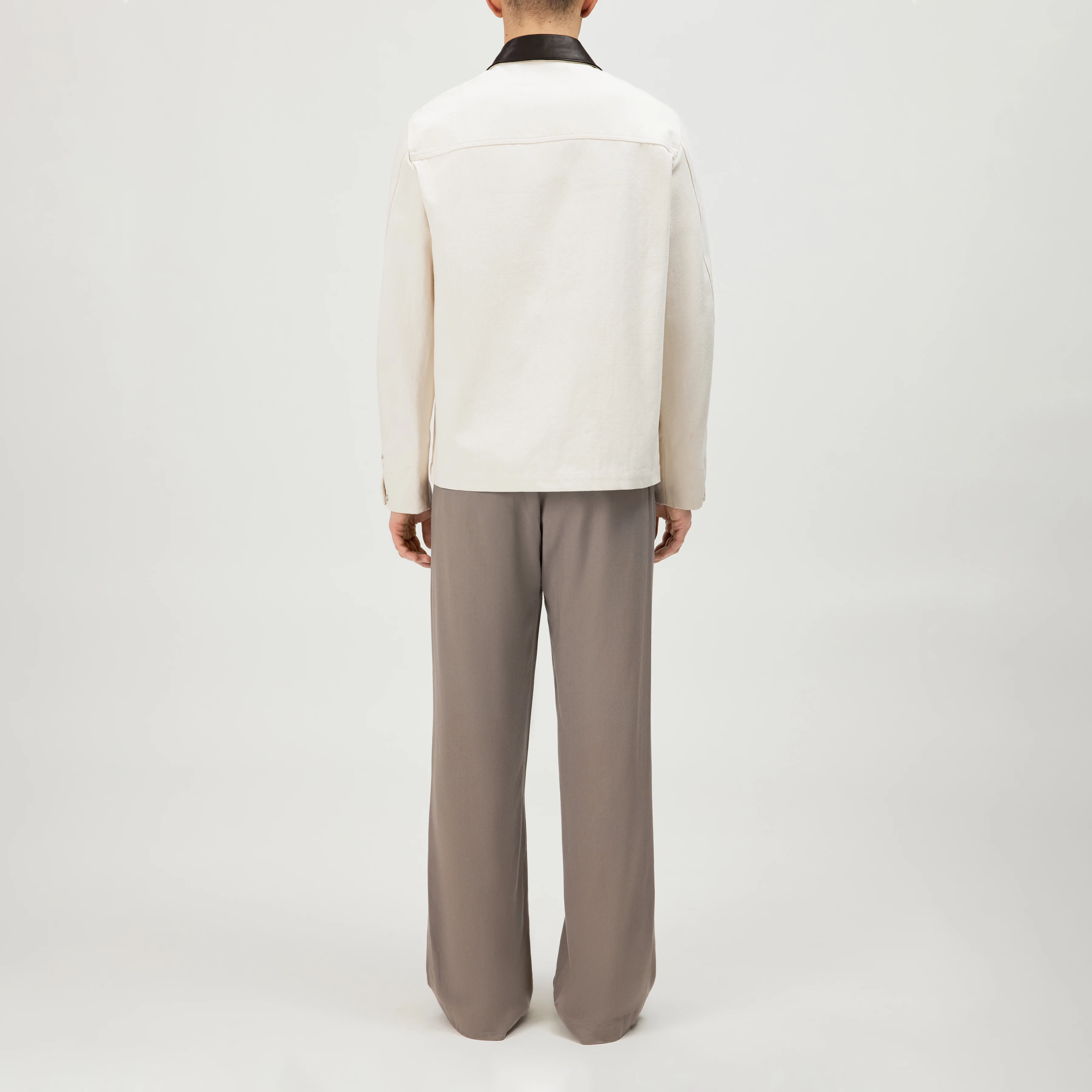 KALENO - Cotton-blend utility jacket. - men - off white - Rückansicht