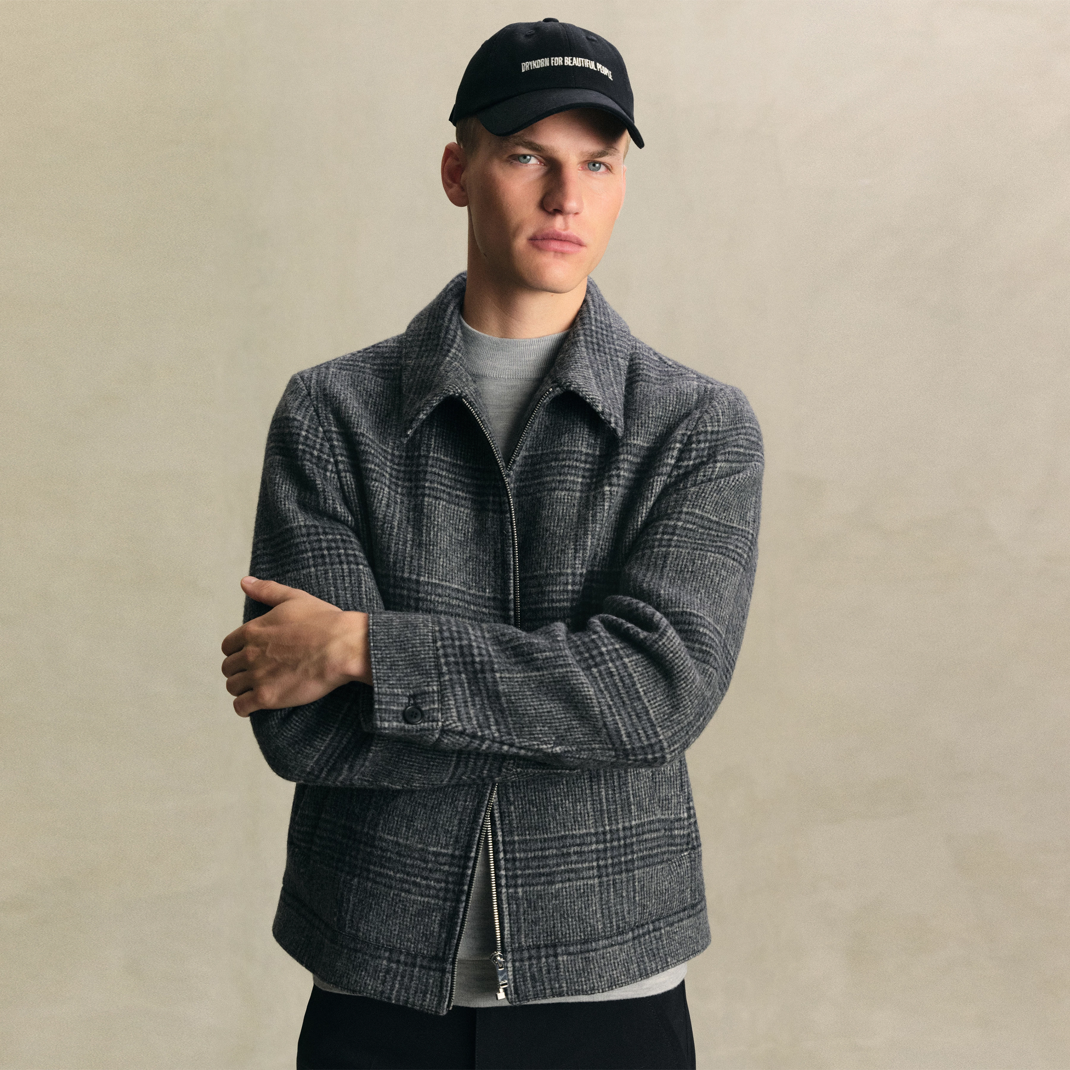 JESPER - Cap in Baumwolle - Unisex - schwarz