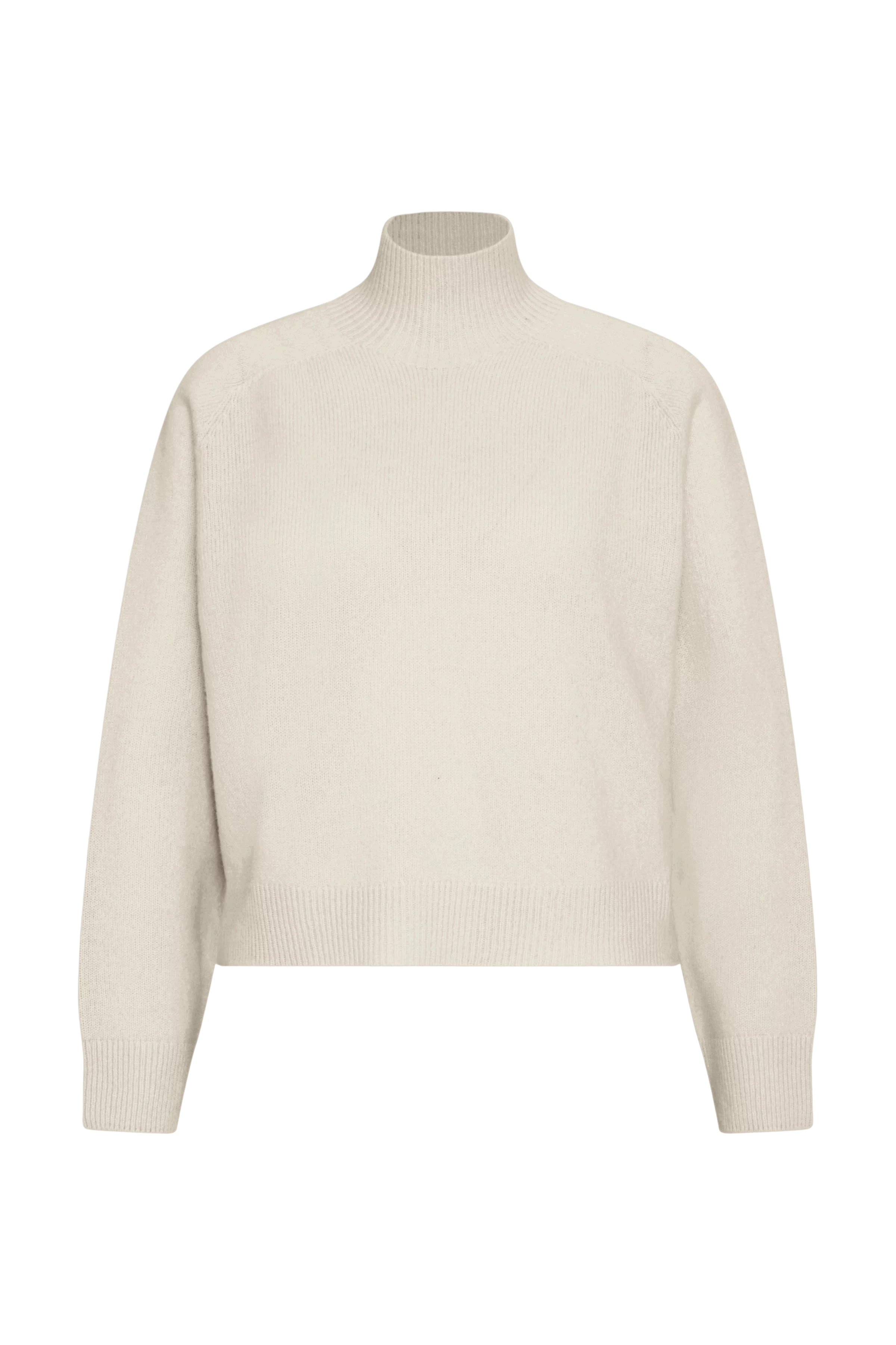 LYZIMA - Turtleneck sweater in virgin wool - women - beige - Freisteller Frontansicht