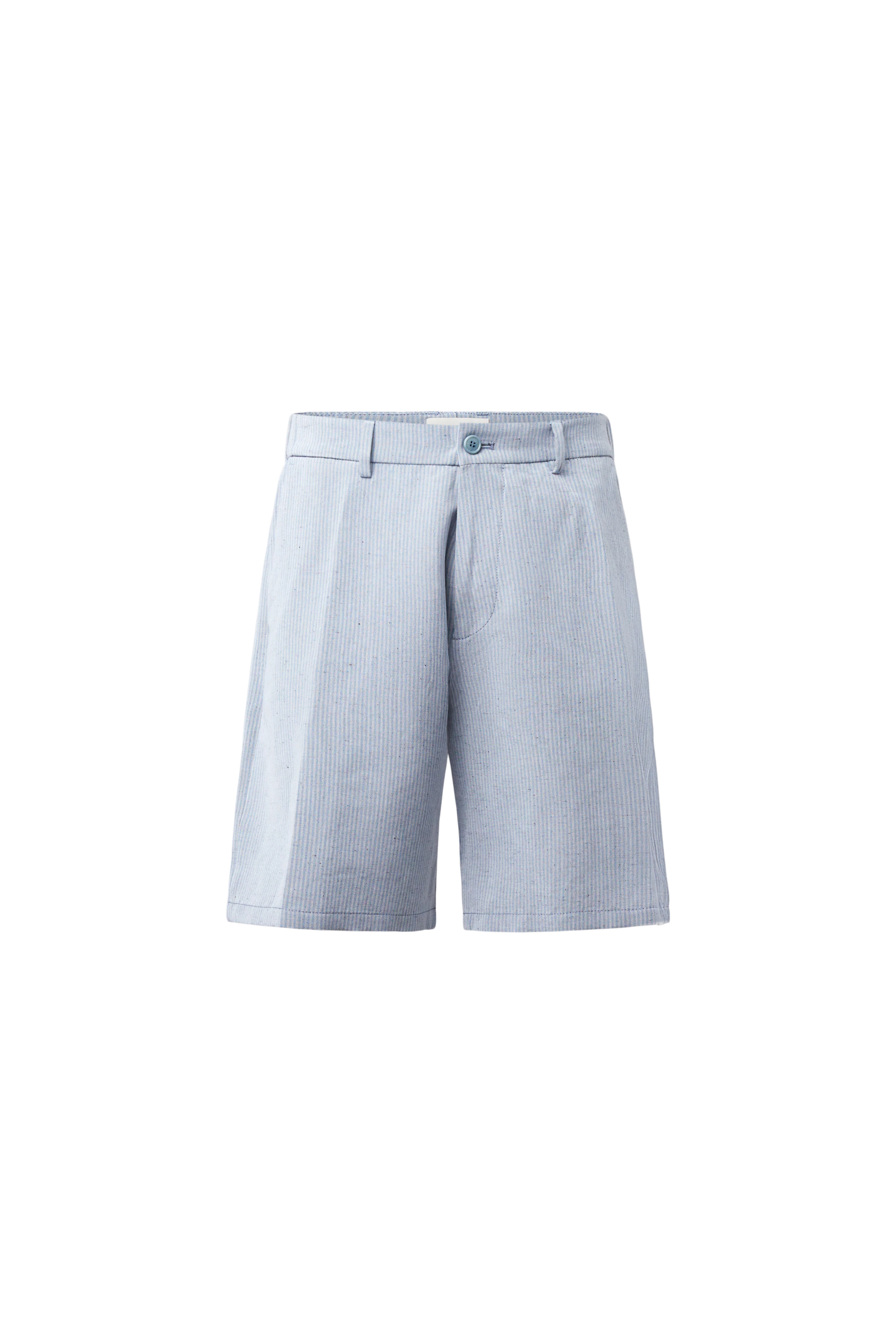 YASAN - Regular fit shorts in linen blend - men - grey - Freisteller Frontansicht