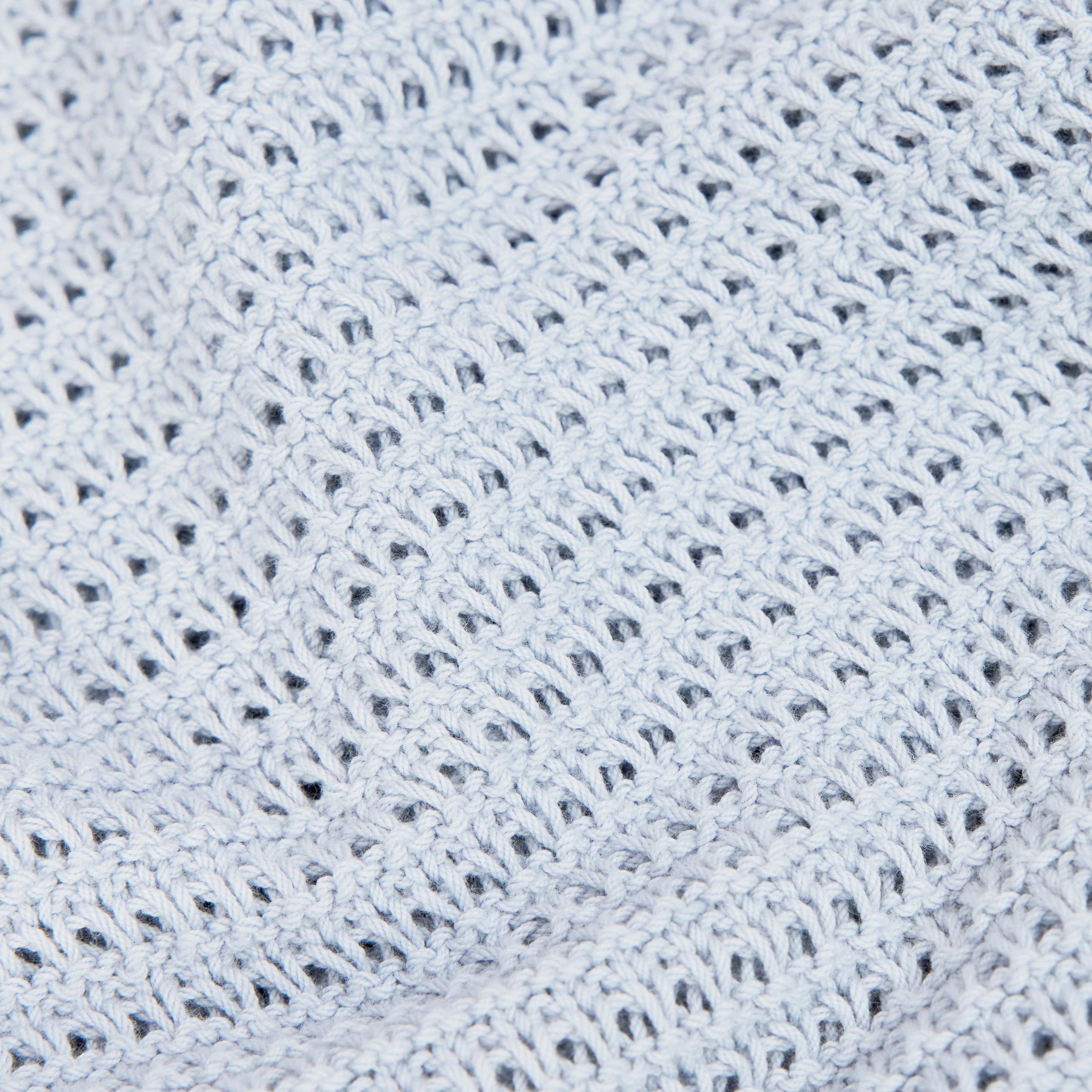 IMENIA_2 - Oversized Cropped Pullover in Grobstrick - Damen - blau - Materialbild (B2C)