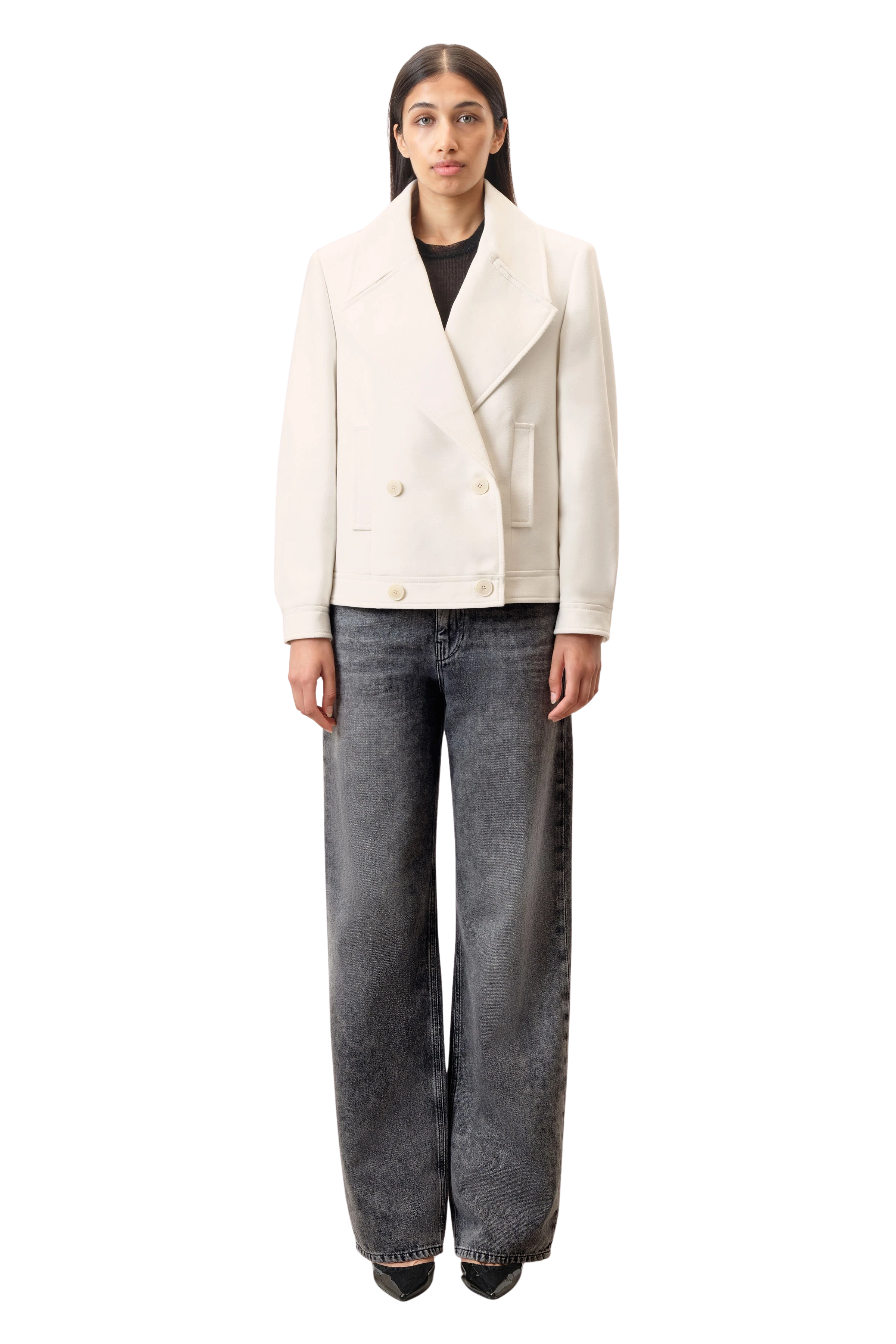 Women sweat jacket HASTING in off_white from DRYKORN