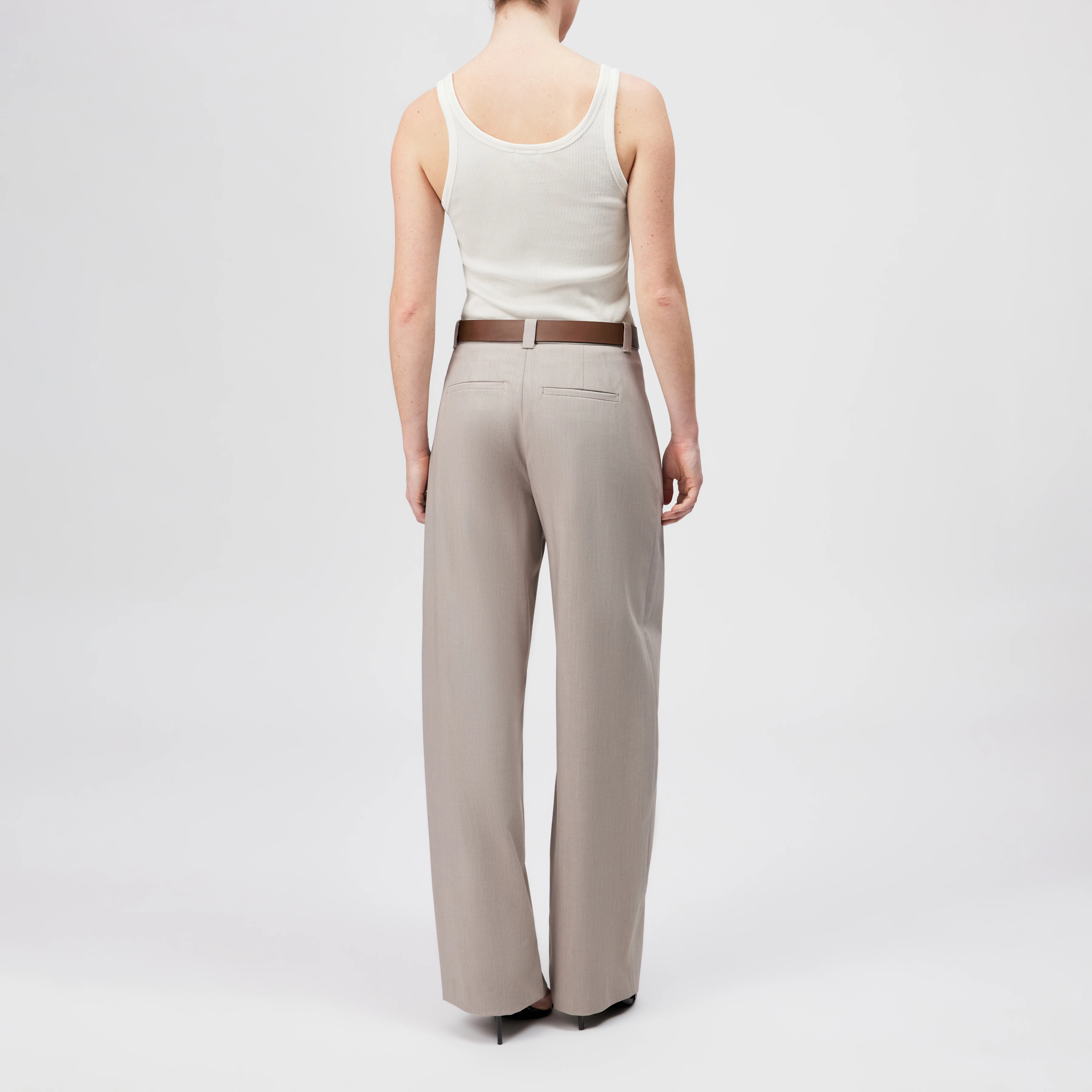 SORNIN - Pima cotton top - women - off white - Rückansicht