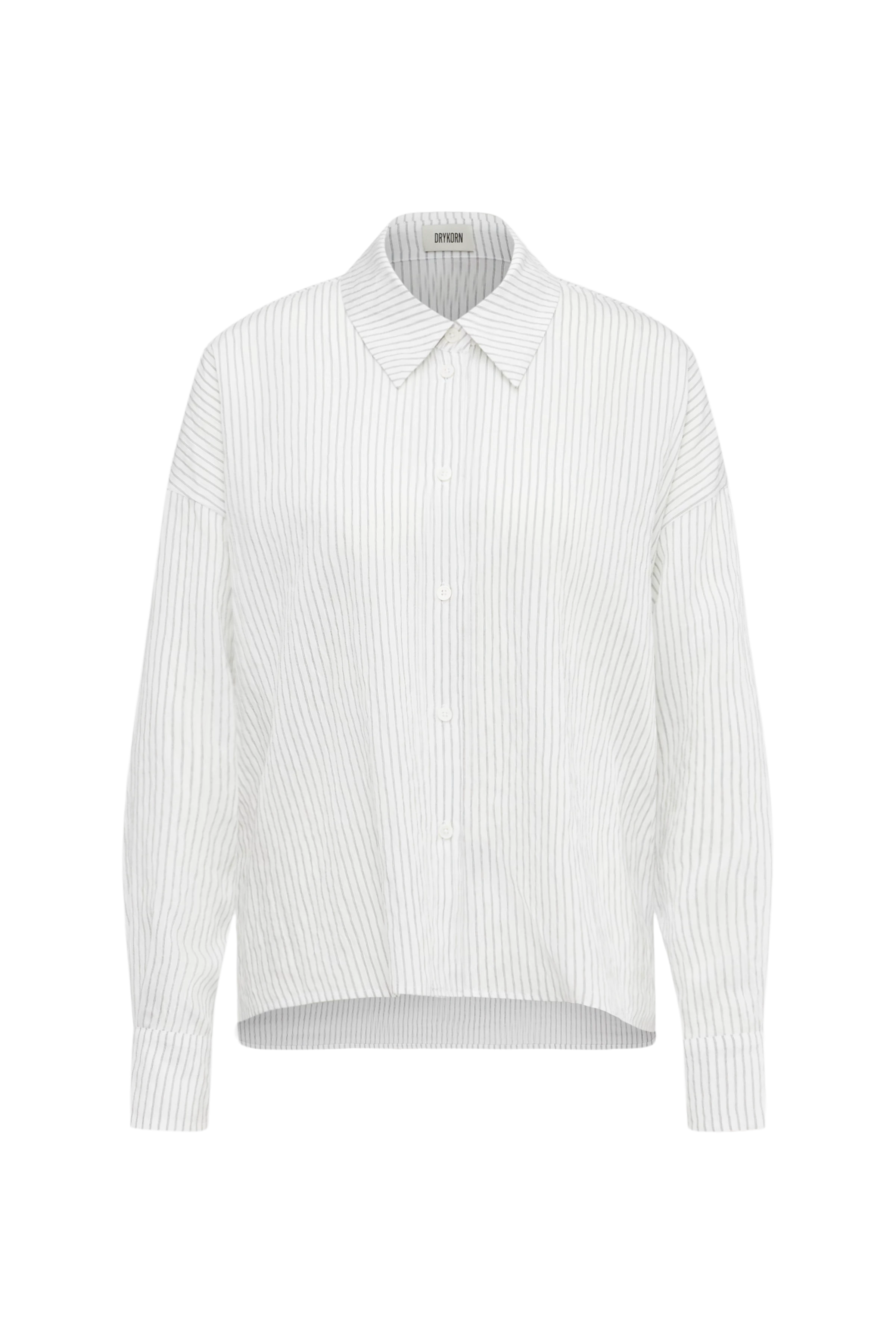 CLOELIA - Klassische Hemdbluse in Viskose-Mix - Damen - off white - Freisteller Frontansicht