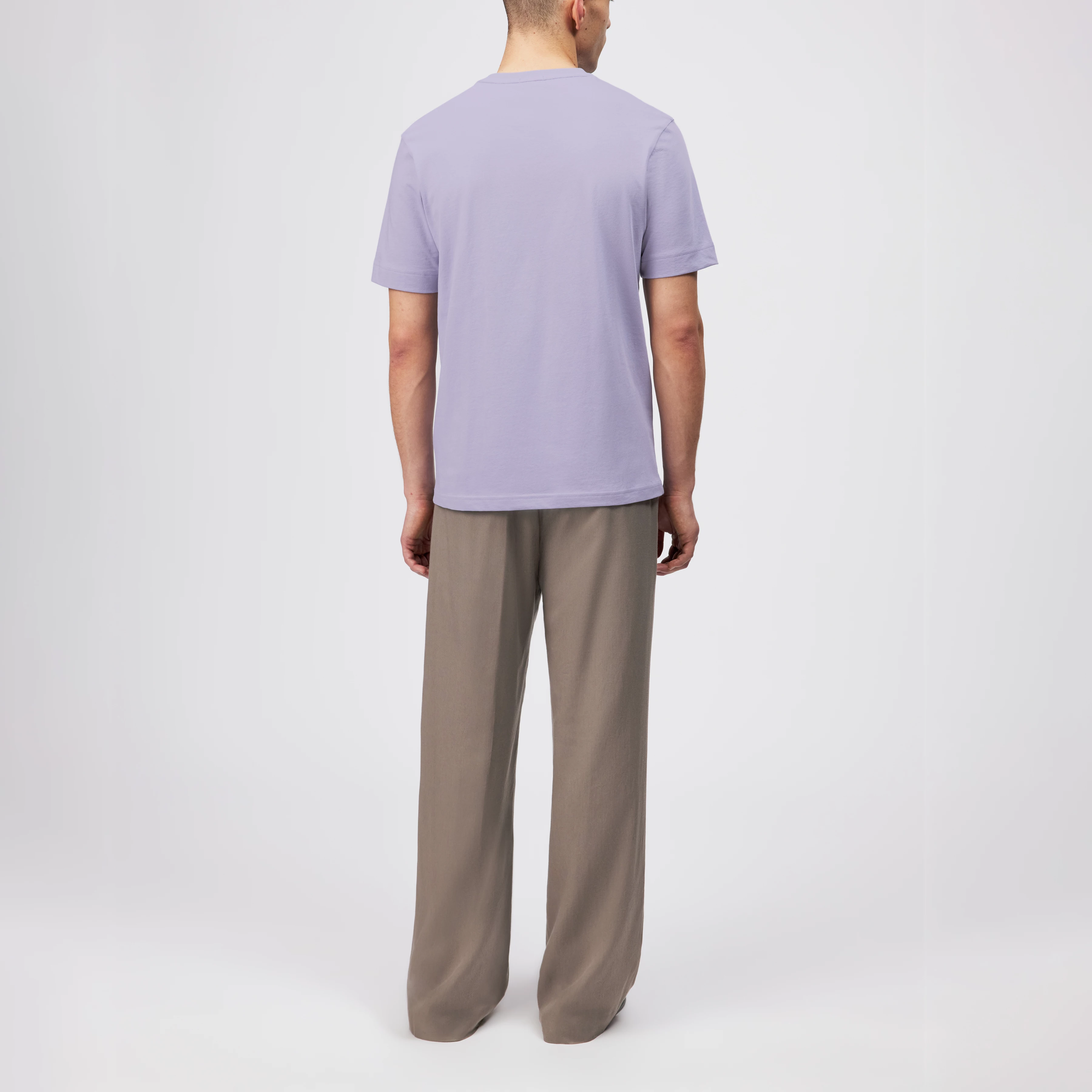 RAPHAEL - T-Shirt in reiner Baumwolle - Herren - lila - Rückansicht