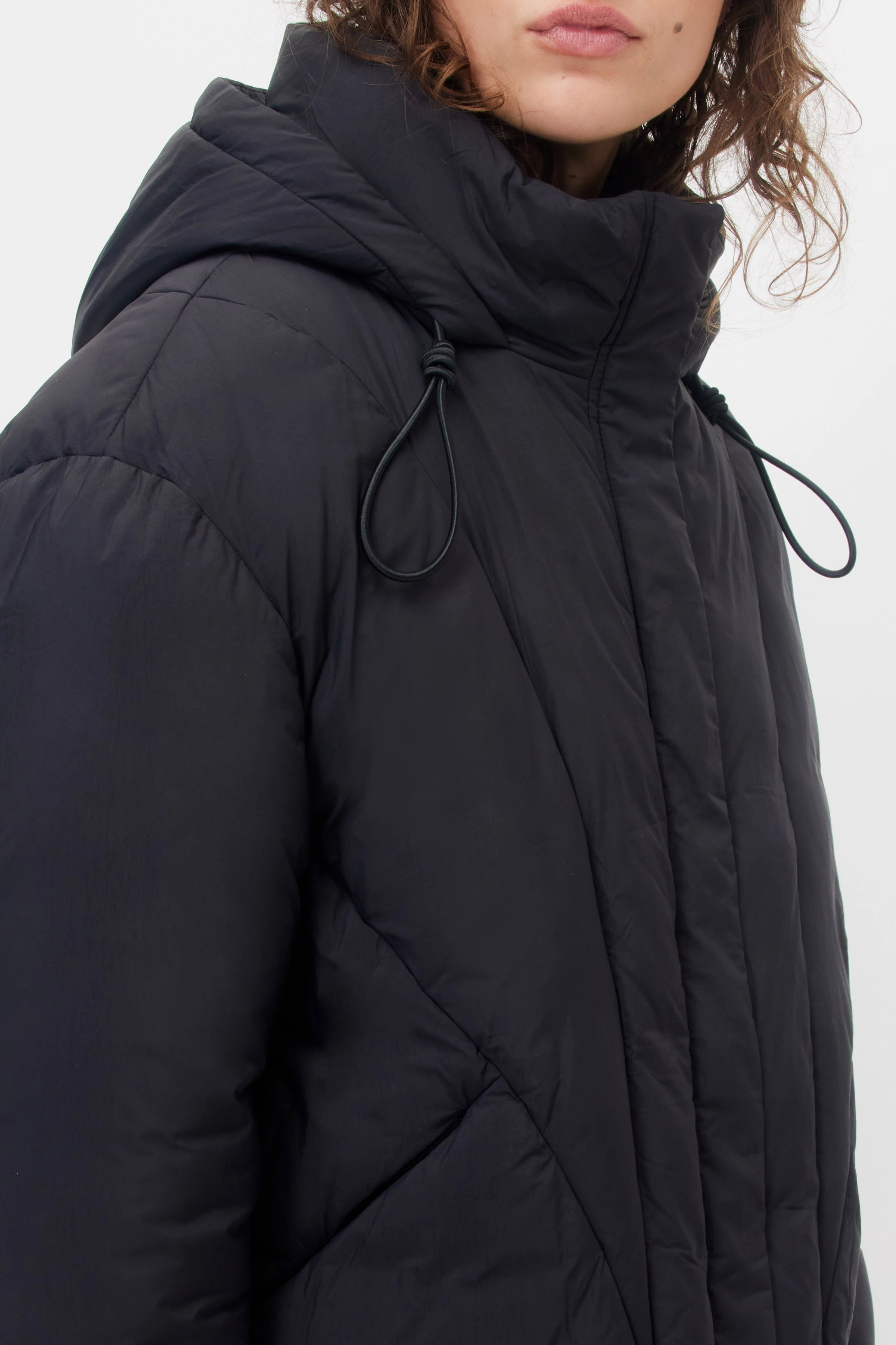 ORAPHIA - Mat pufferjakke - women - sort - Seitenansicht