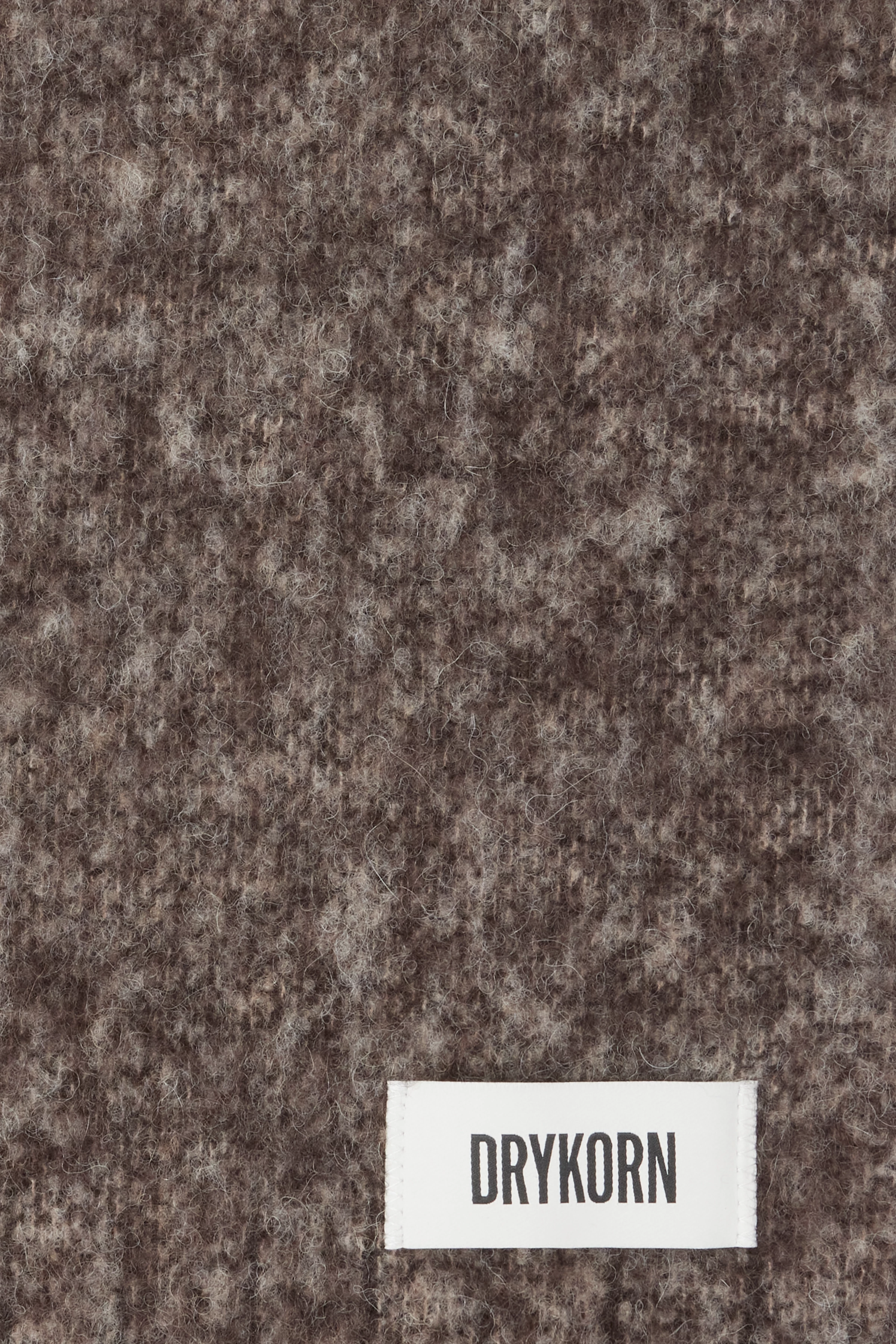 BEAUT - Schal in Woll-Mix - Unisex - braun - Freisteller Detailansicht