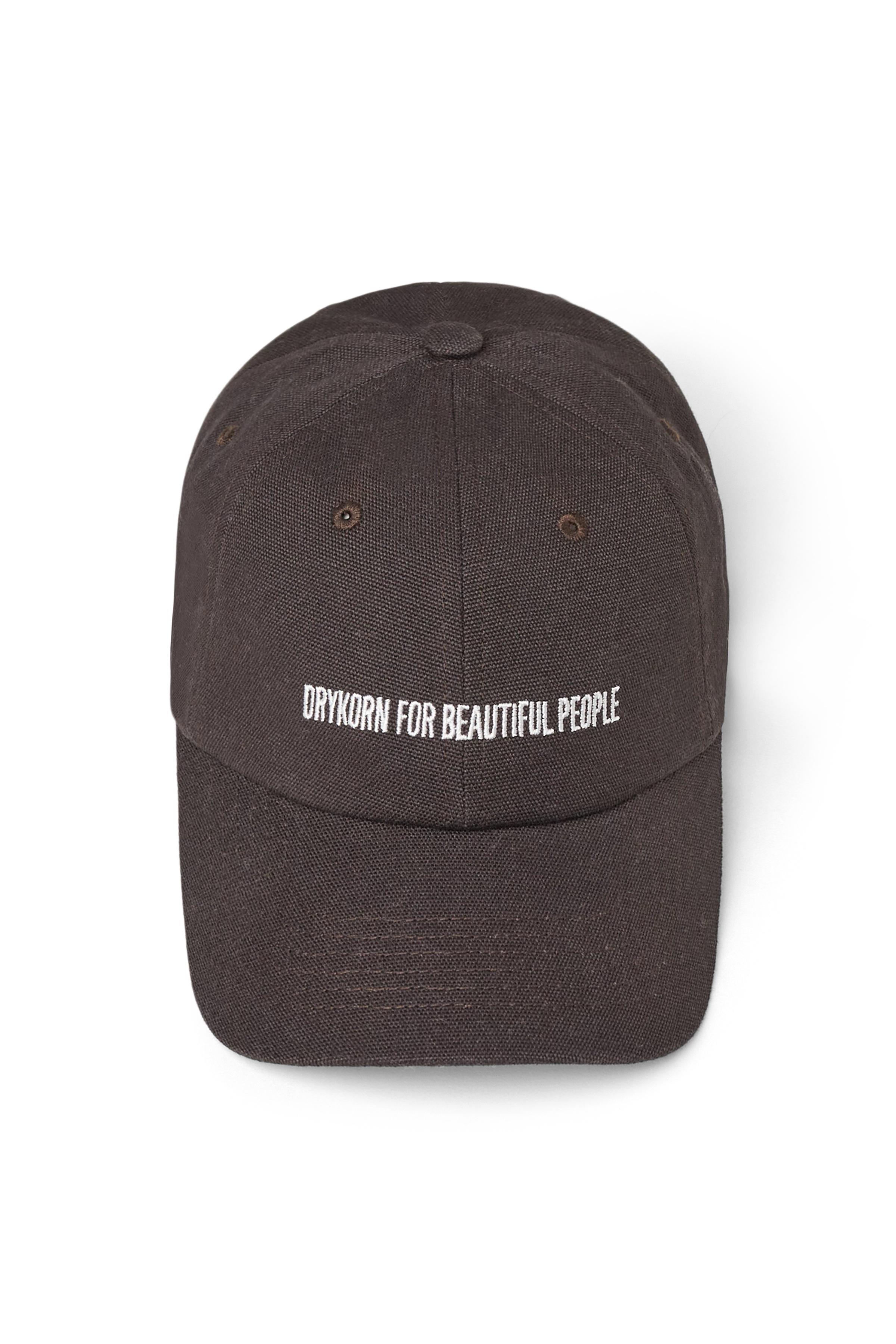 JESPER - Cap in Baumwolle - Unisex - braun - Freisteller Frontansicht