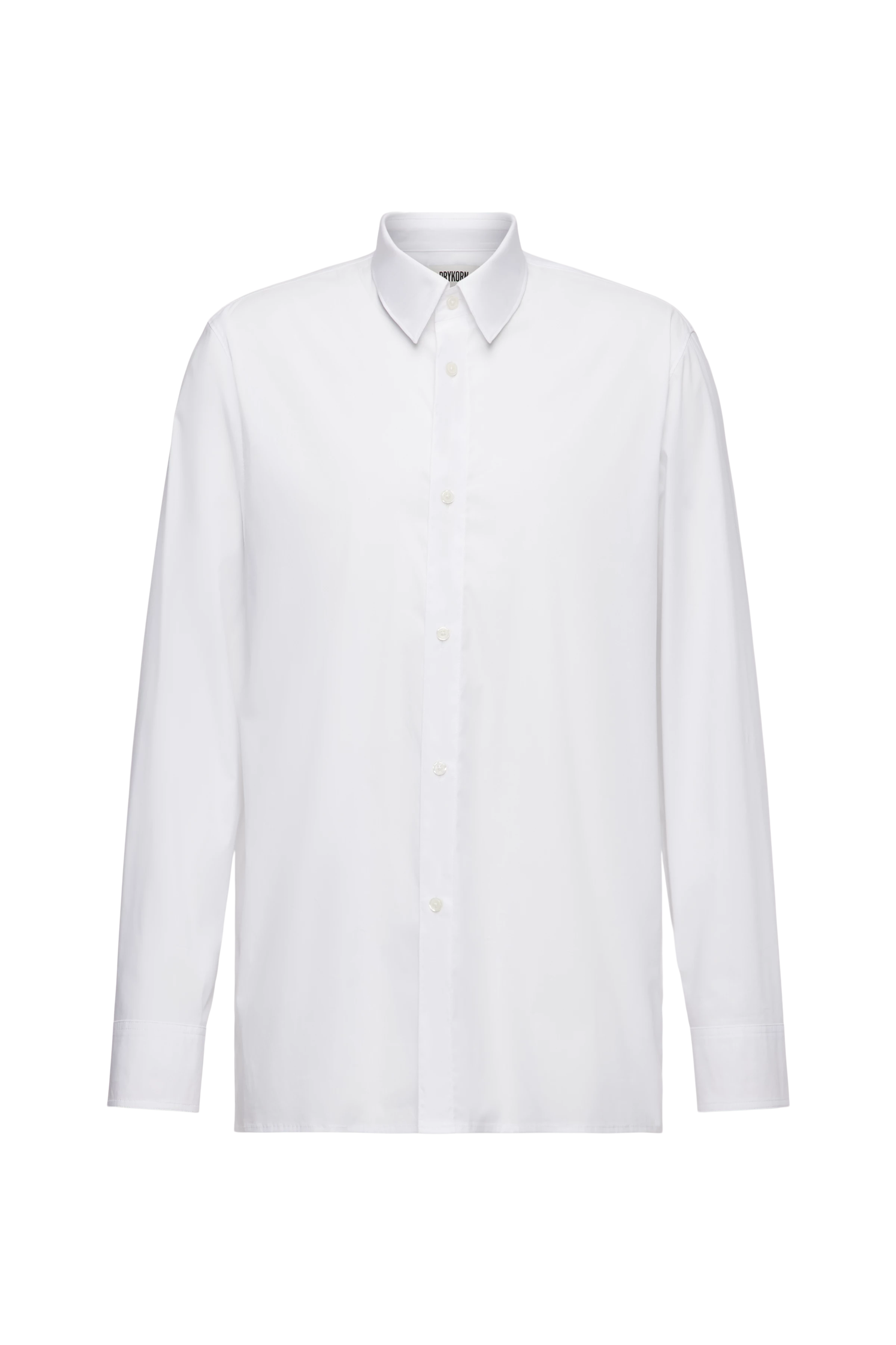 GAUNT - Klassisches Langarmhemd in Baumwolle-Mix - Herren - weiß - Freisteller Frontansicht