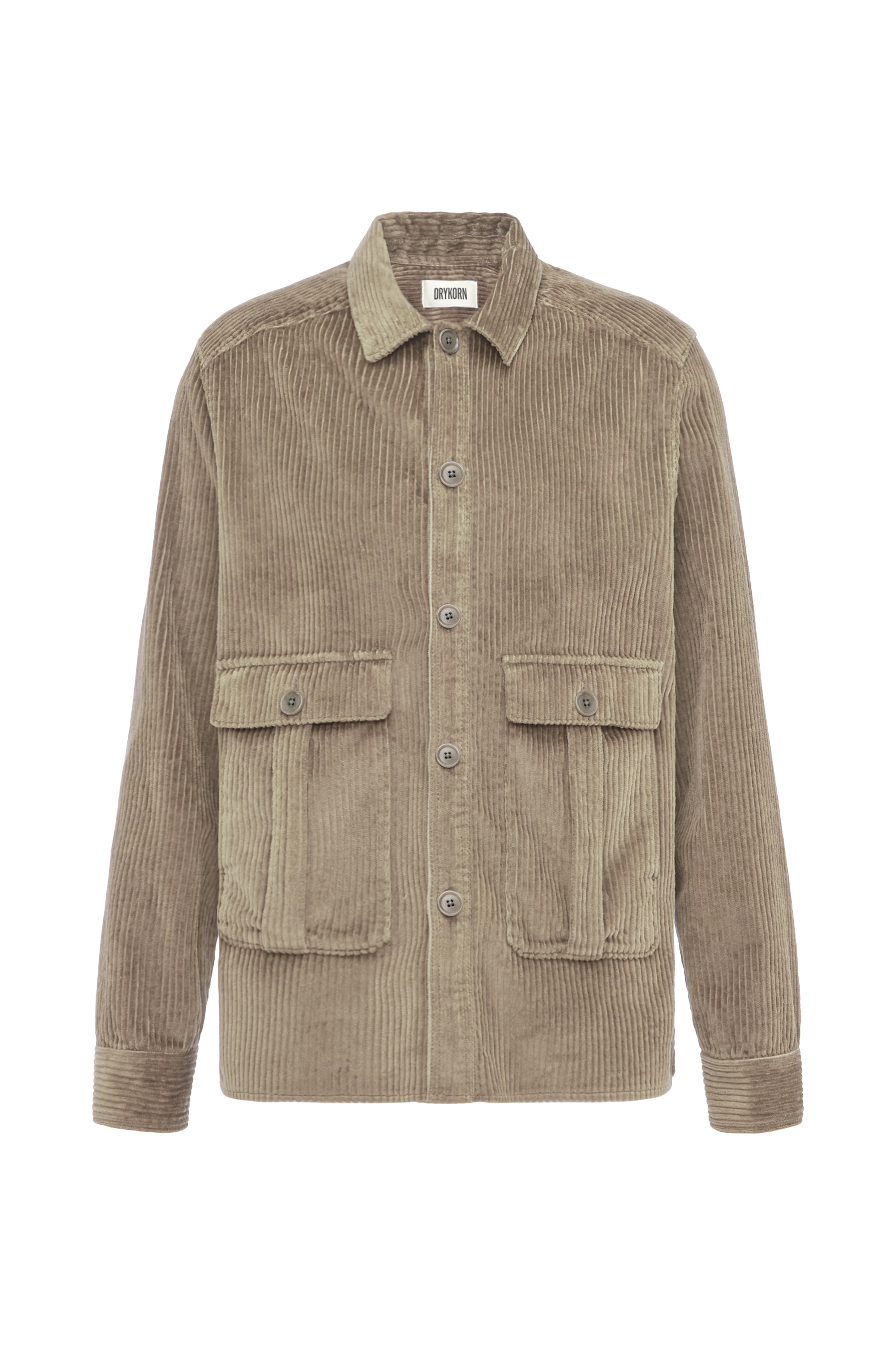 LIEWA - Overshirt in Baumwoll-Breitcord - Herren - beige - Freisteller Frontansicht