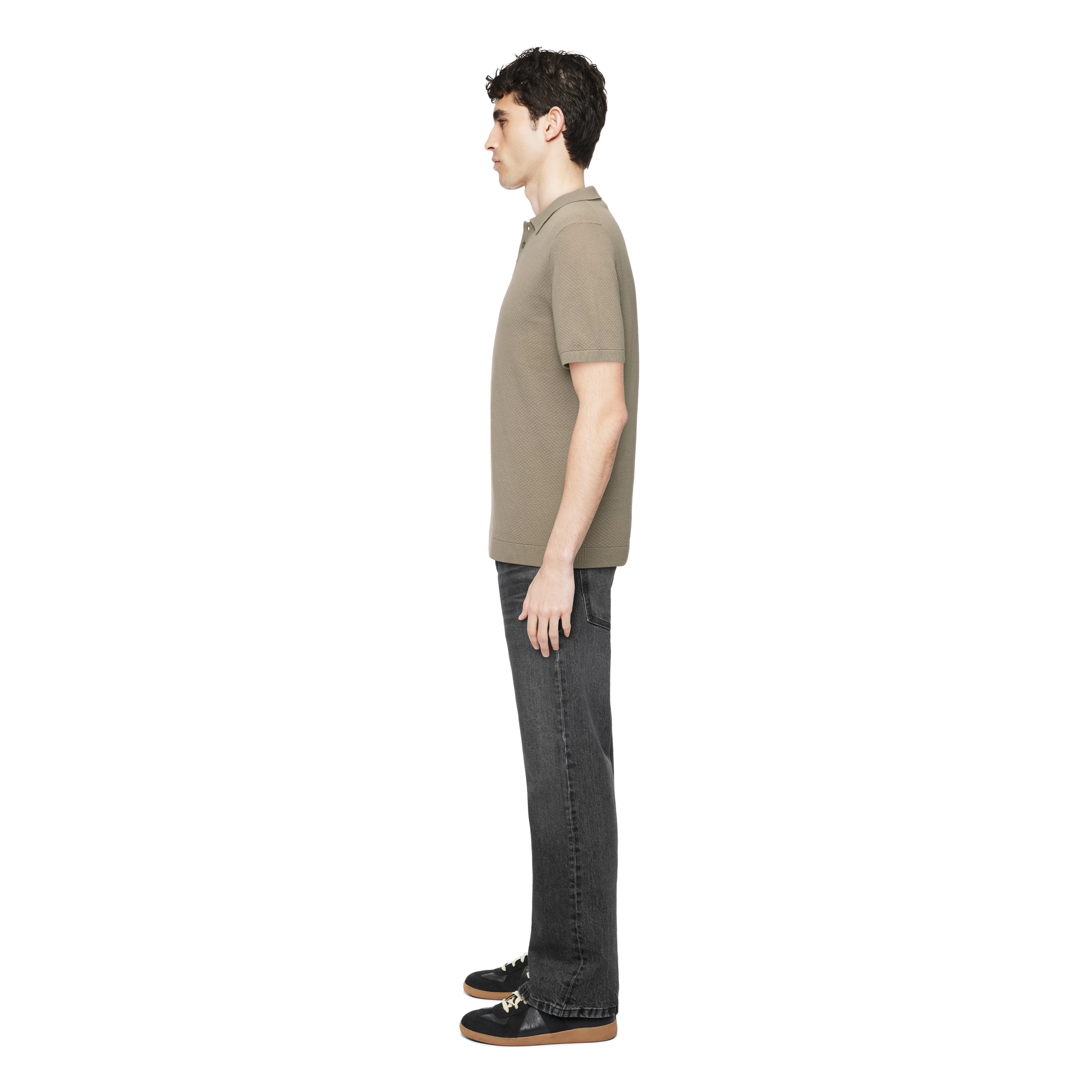 TRITON - Polo-Shirt in Baumwolle - Herren - braun - Seitenansicht