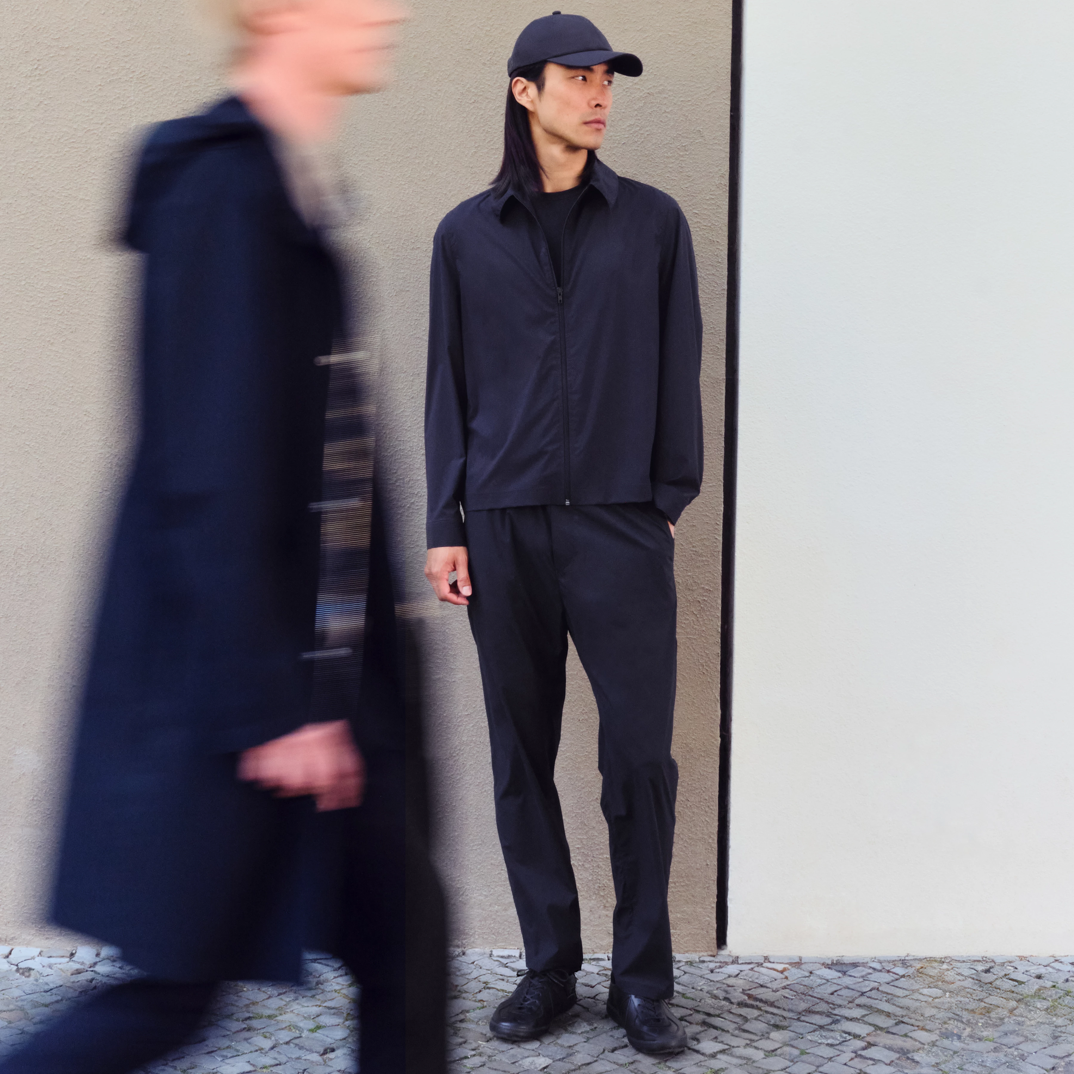 ACADO - Techno Fabric Jogging Pants - men - blue