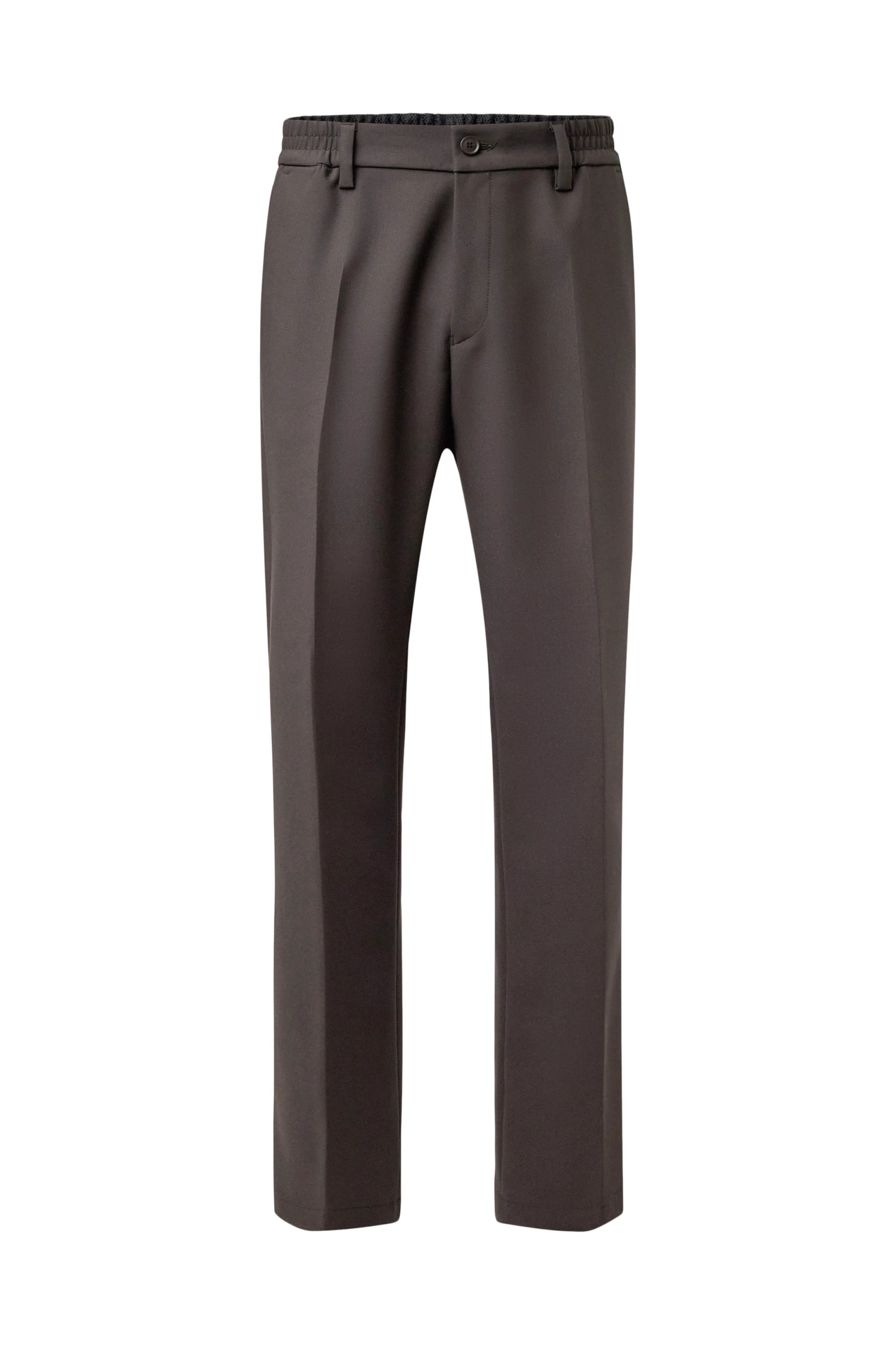 GARONA_B - Casual chino in smooth fabric - men - brown - Freisteller Frontansicht