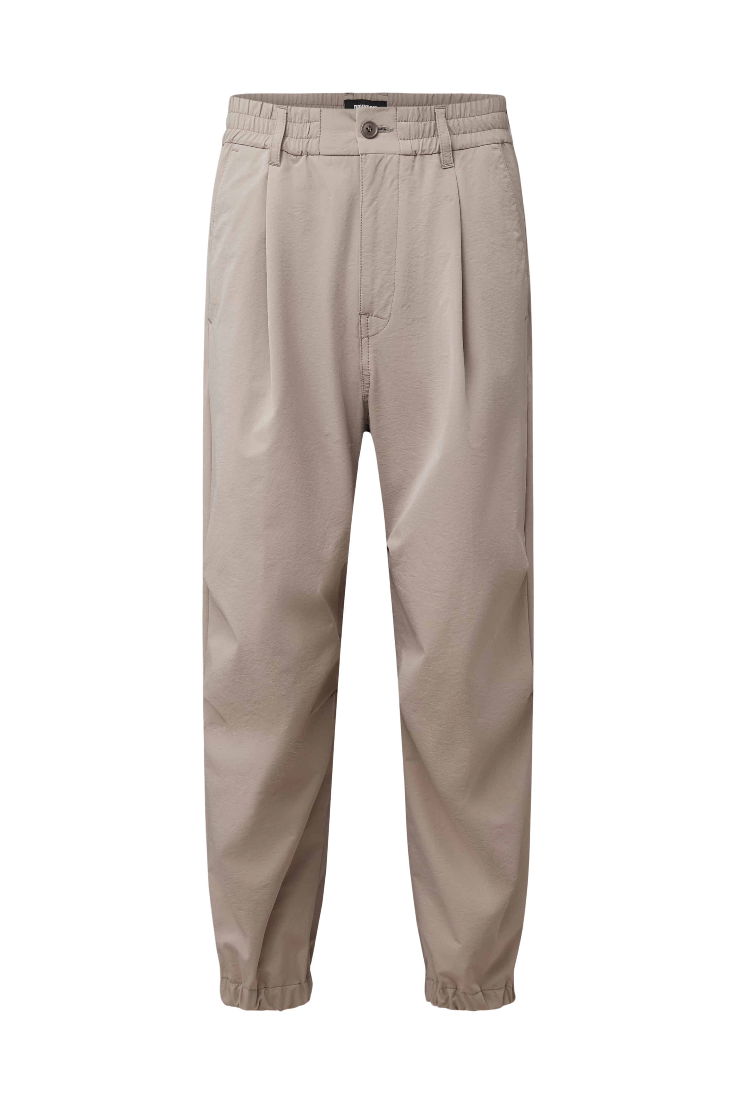 LIROG_C - Utility trousers in woven techno-fabric - men - beige - Freisteller Frontansicht