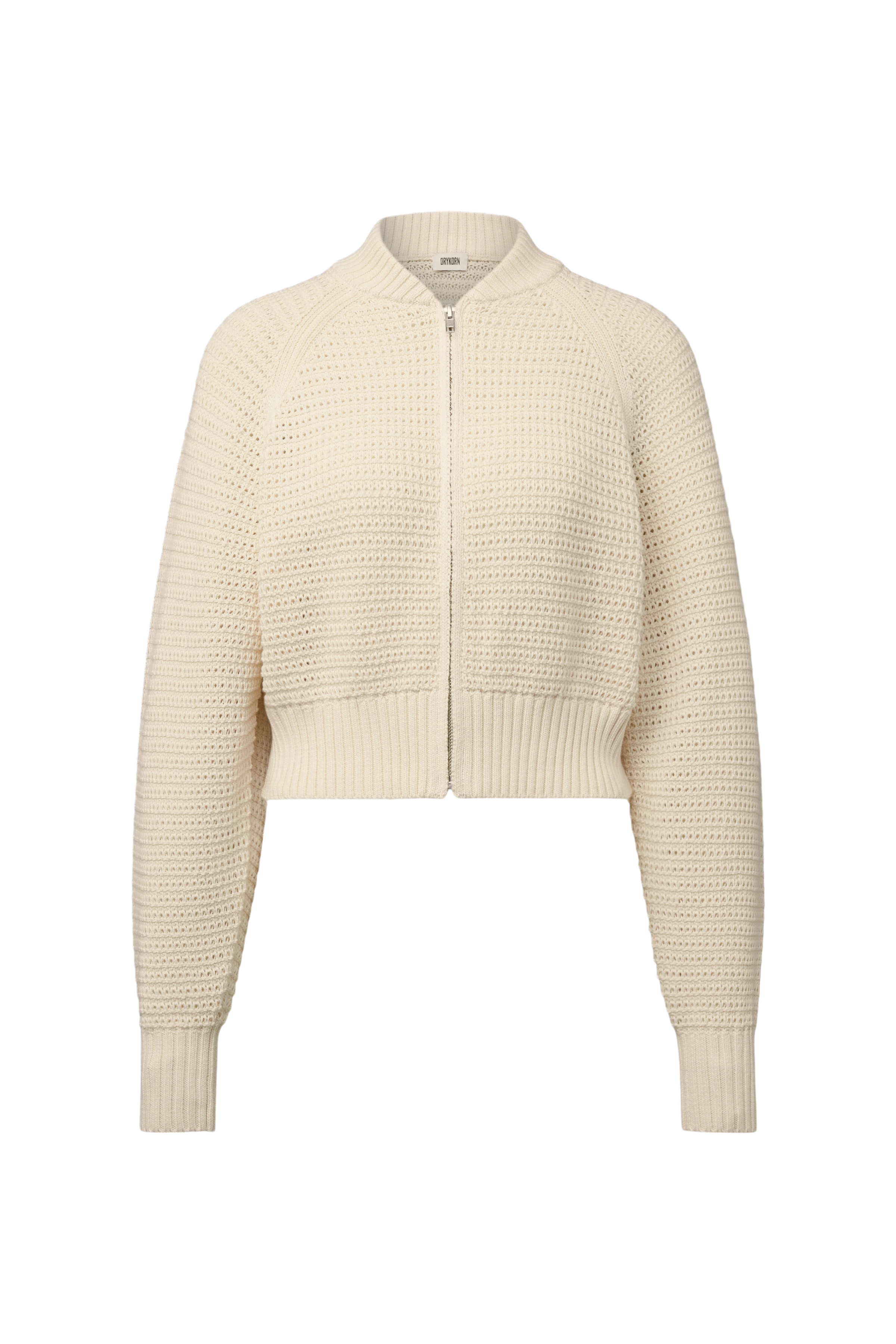 SILSY - Oversized cotton cardigan - women - off white - Freisteller Frontansicht