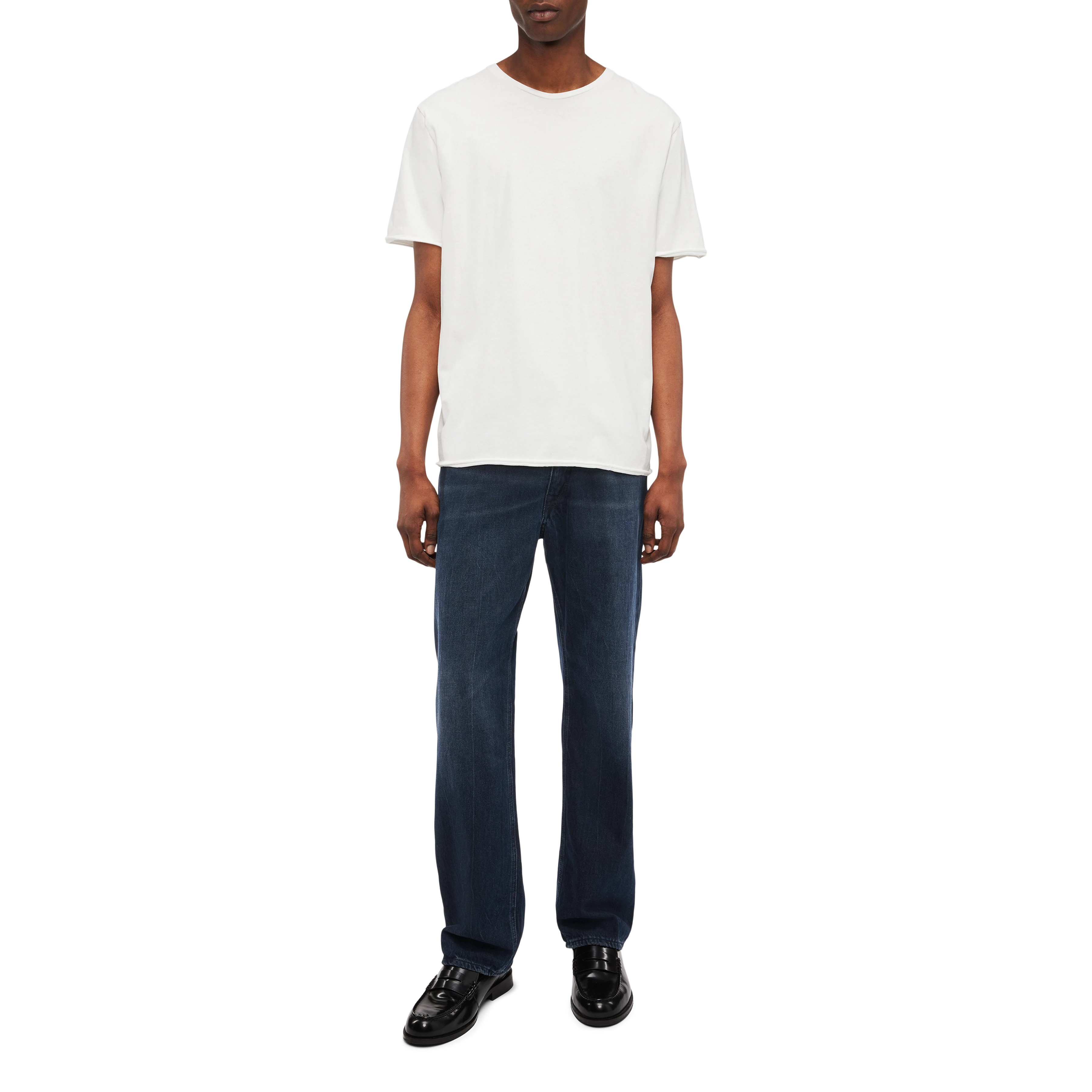 KENDRICK_2 - Loose T-shirt in soft jersey - men - off white - Ganzkörper-Frontansicht