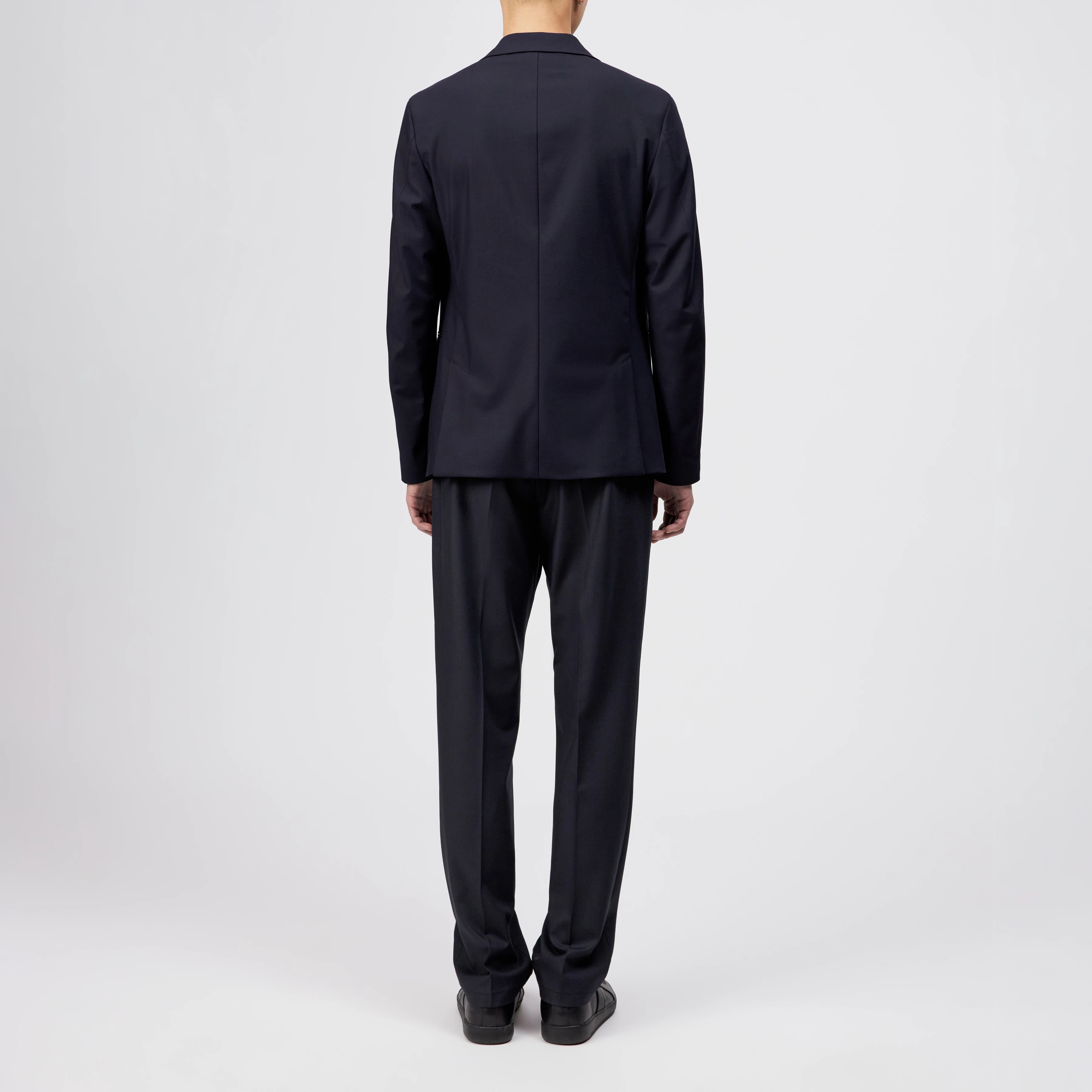 CATORY_B - Regular fit blazer in wool blend - men - blue - Rückansicht