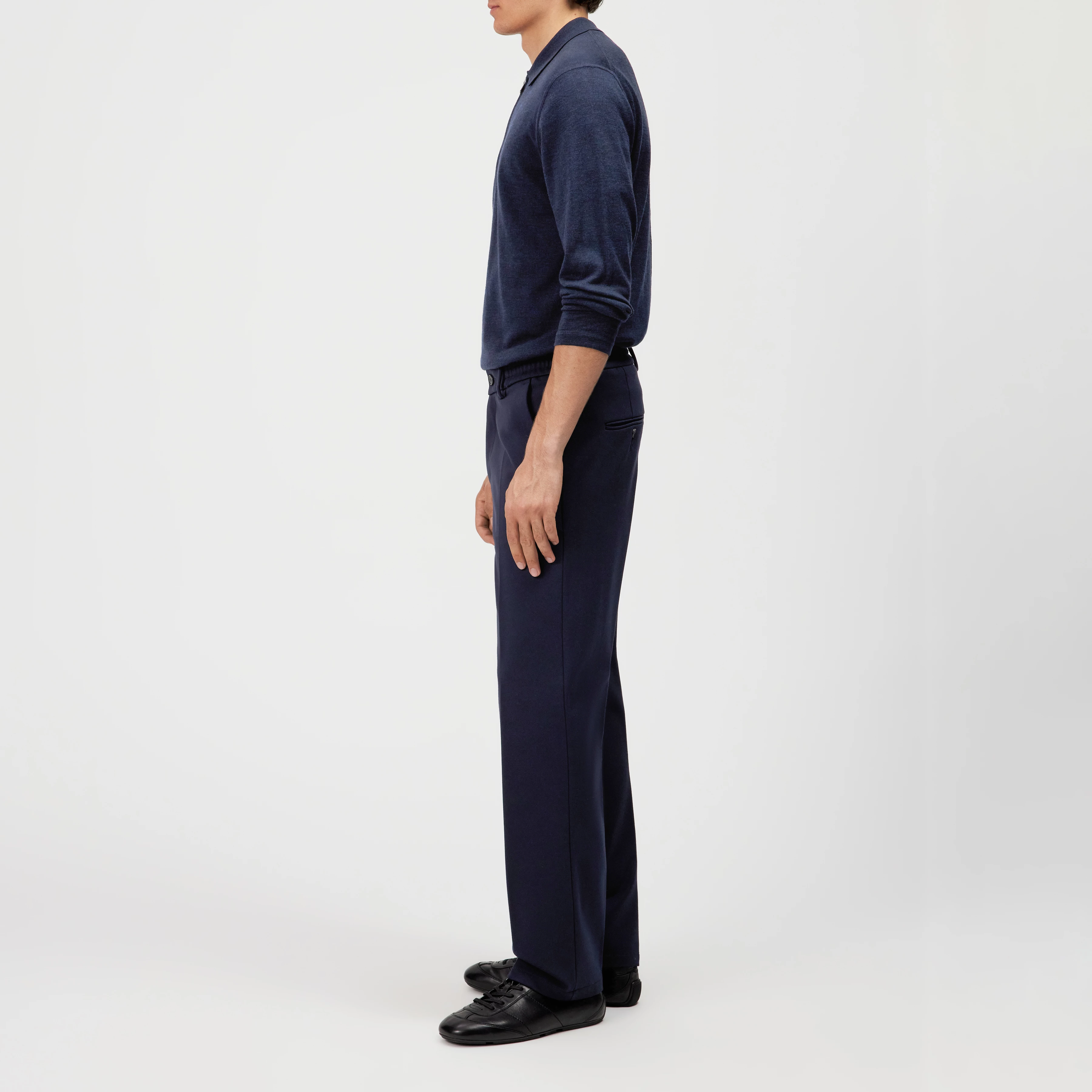 GARONA_B - Casual-Chino in Viskose-Mix - Herren - blau - Seitenansicht