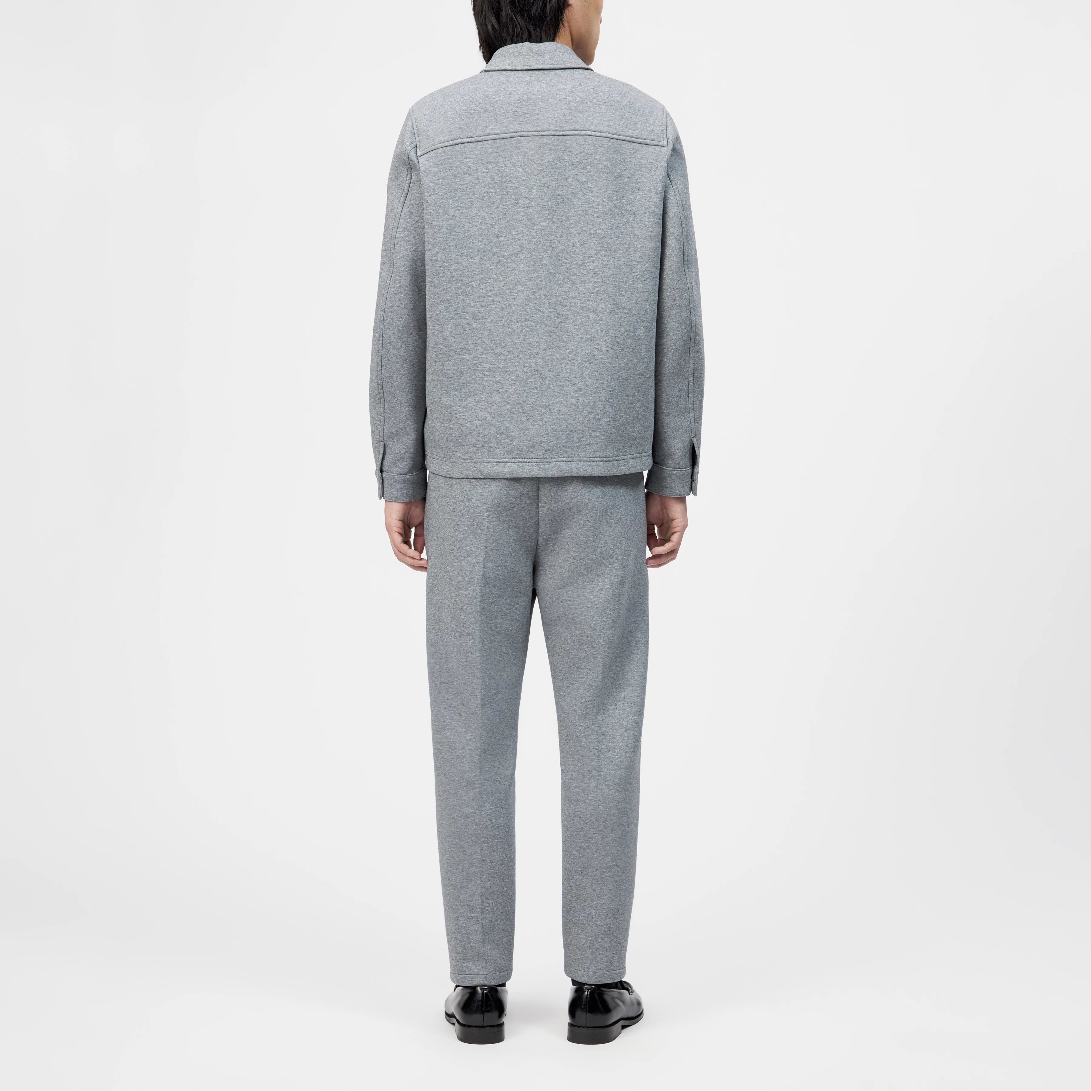 JERSON - Jersey blend jacket - men - grey - Rückansicht