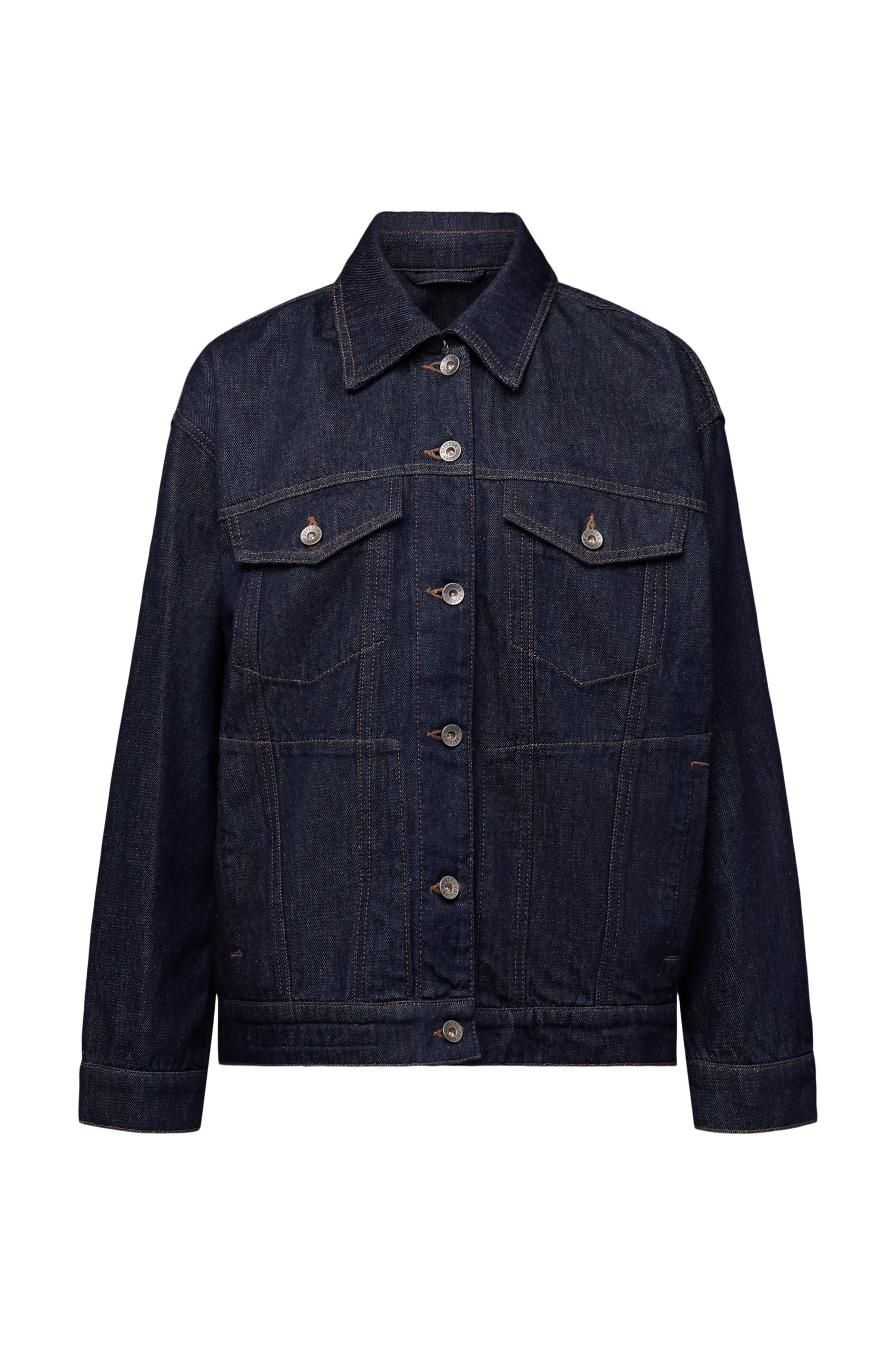 UPHALL - Oversized pure cotton denim jacket - women - blue - Freisteller Frontansicht