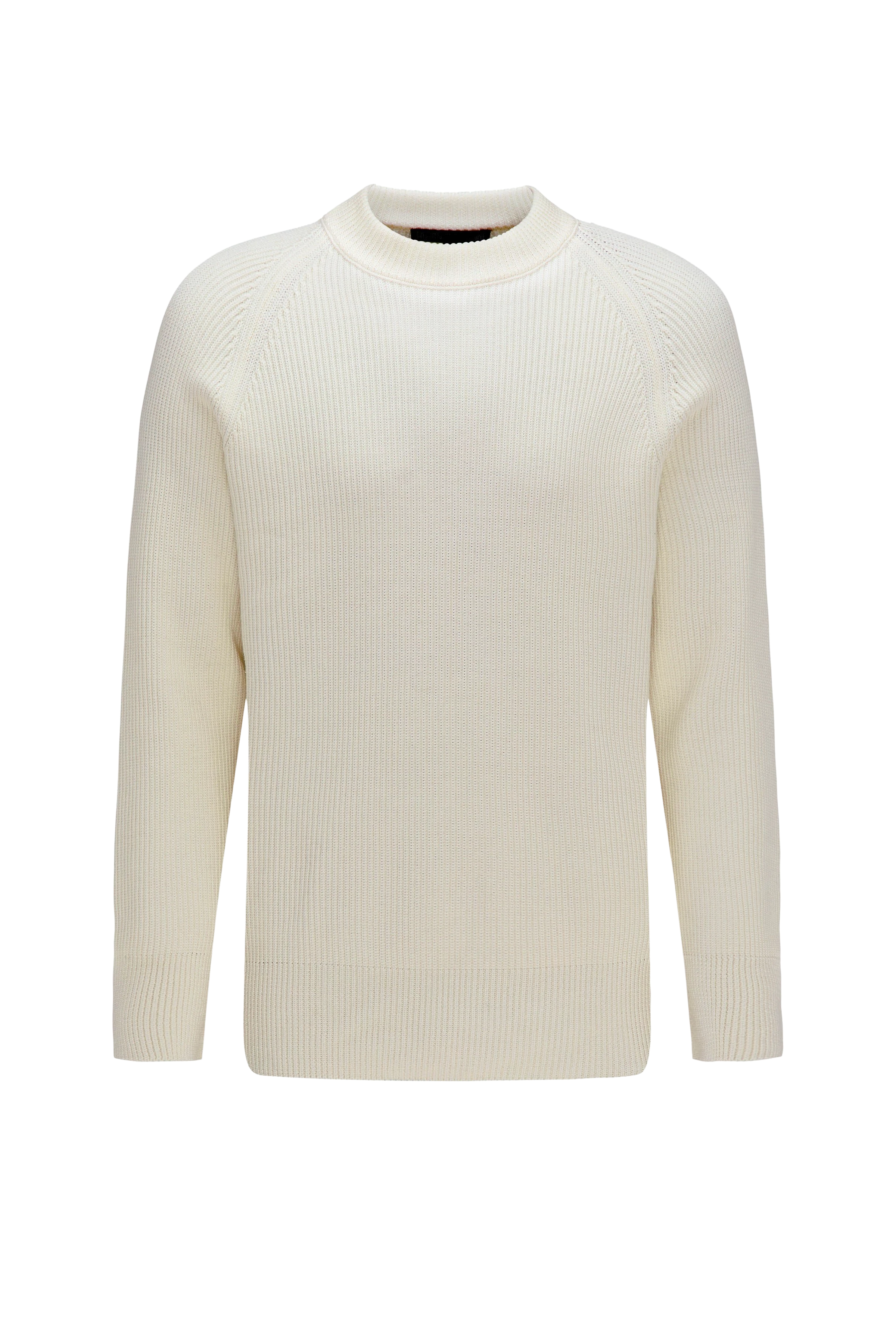 AARON - raglan cotton pullover - men - off white - Freisteller Frontansicht